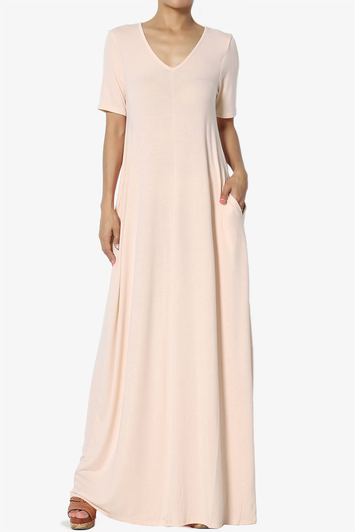 Vina Pocket Oversized Maxi Dress DUSTY BLUSH_1