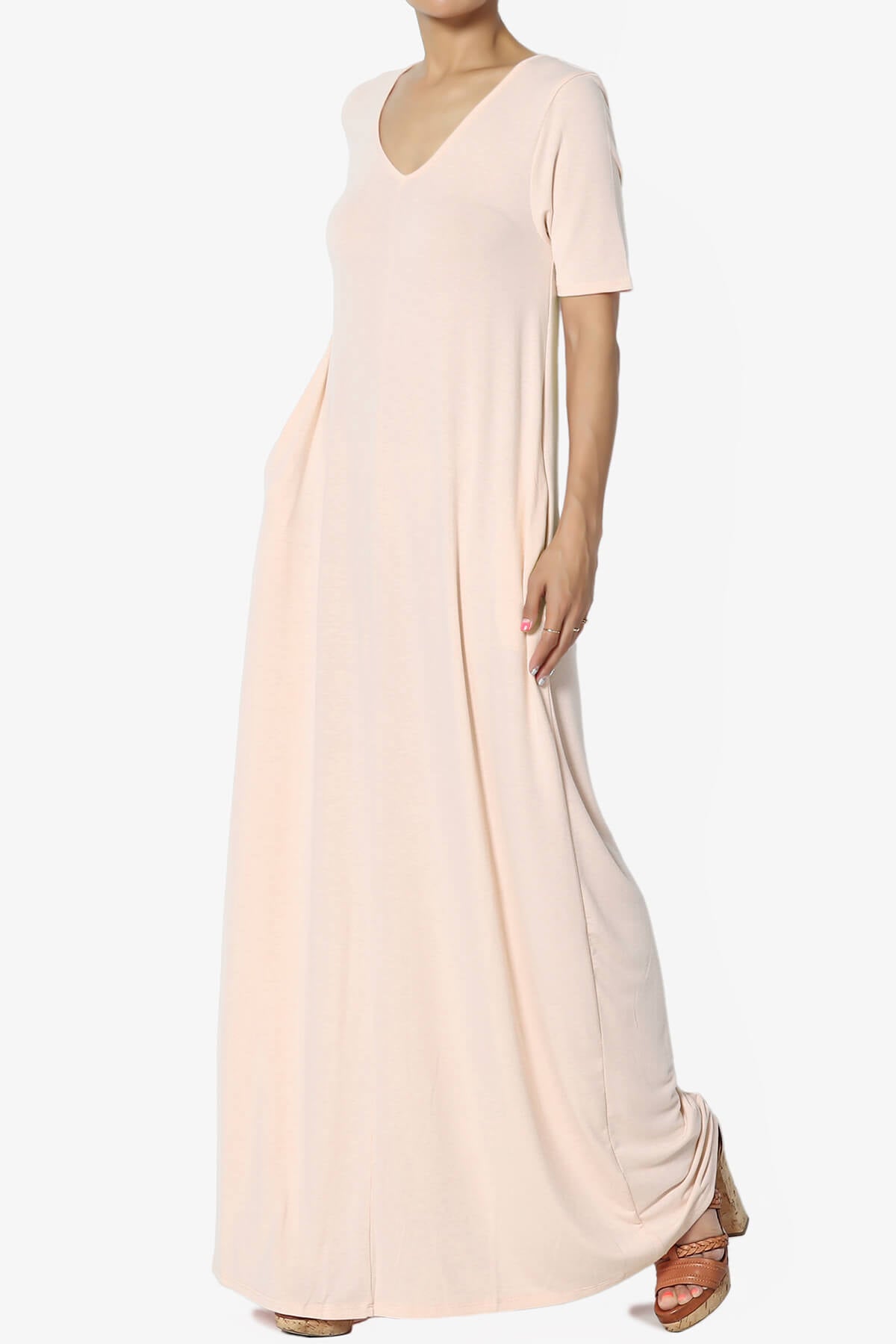 Vina Pocket Oversized Maxi Dress DUSTY BLUSH_3