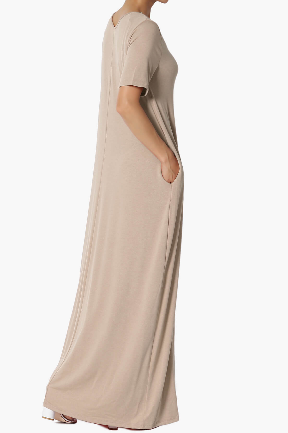 Vina Pocket Oversized Maxi Dress LIGHT MOCHA_4