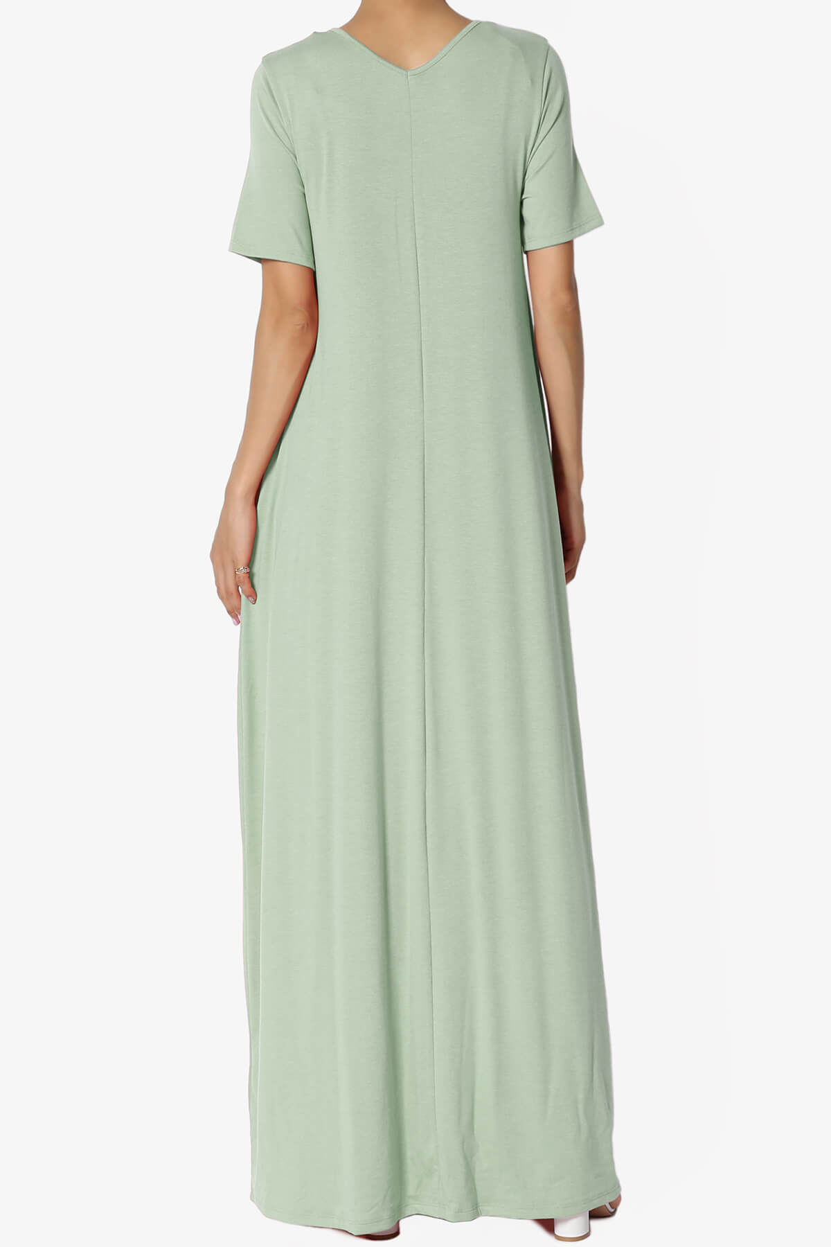 Vina Pocket Oversized Maxi Dress LIGHT SAGE_2