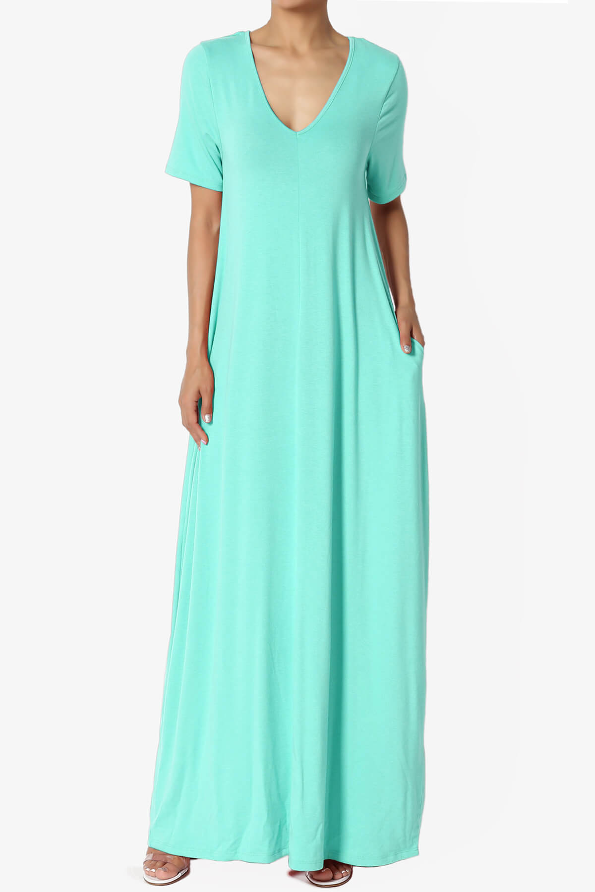 Vina Pocket Oversized Maxi Dress MINT_1