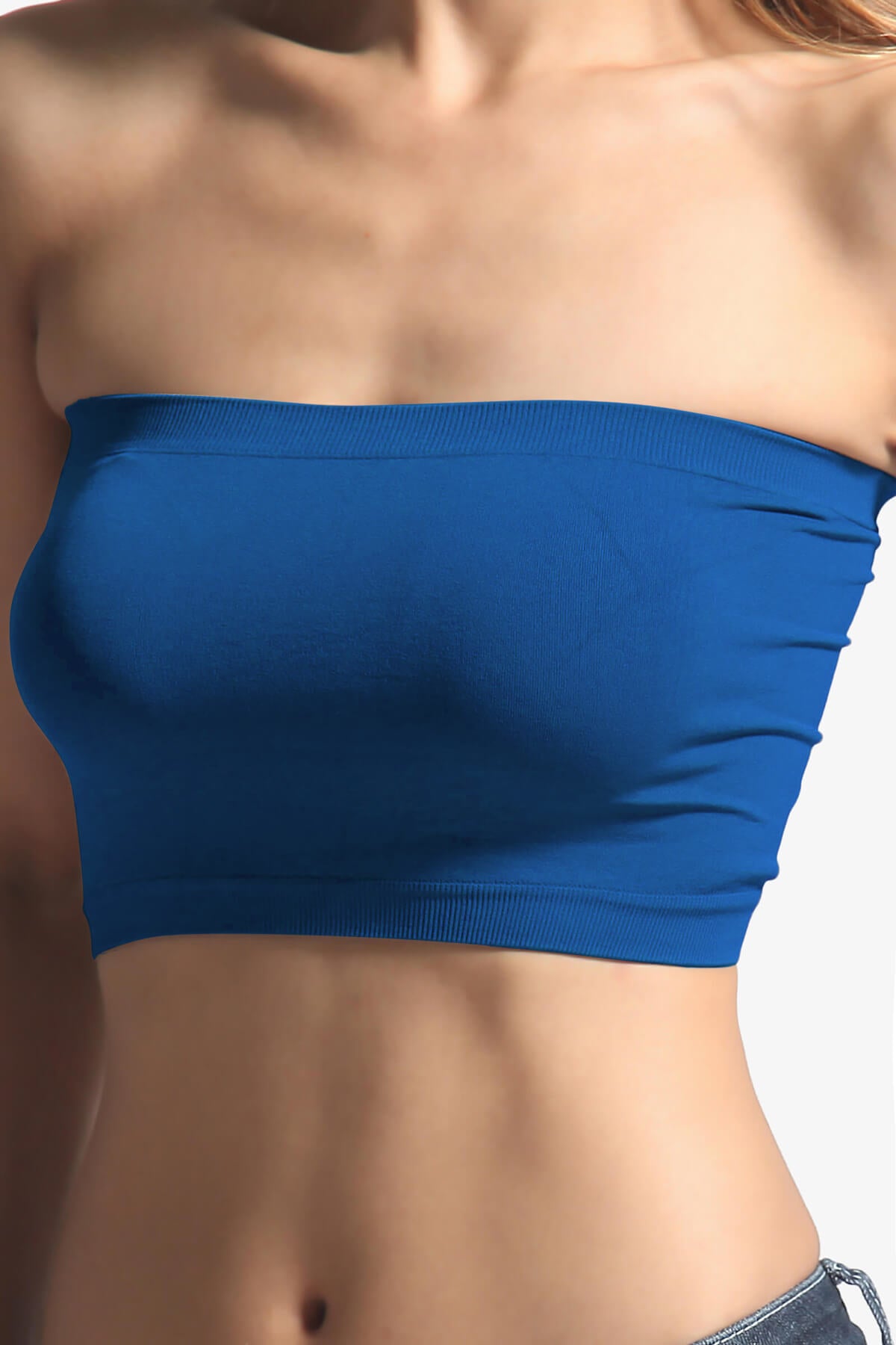 Wendi Seamless Crop Bandeau SAPPHIRE_2