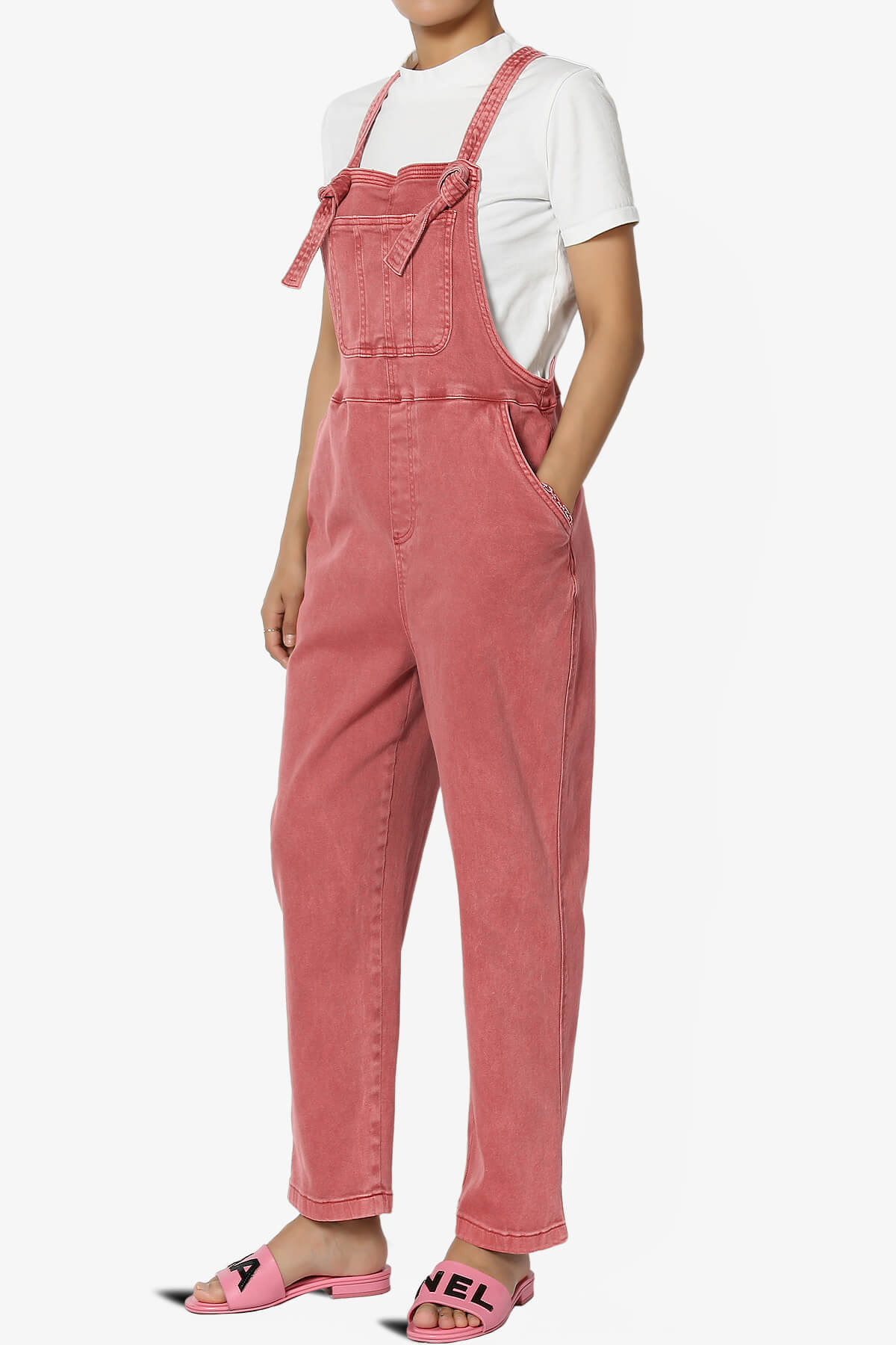 Ziggy Washed Denim Overall BURGUNDY_3