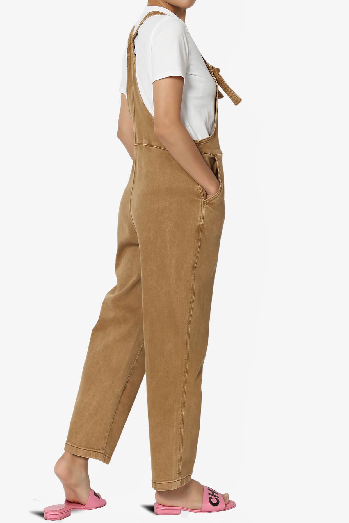 Ziggy Washed Denim Overall DEEP CAMEL_4
