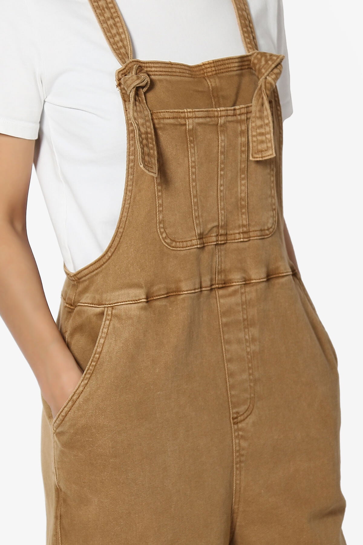 Ziggy Washed Denim Overall DEEP CAMEL_5