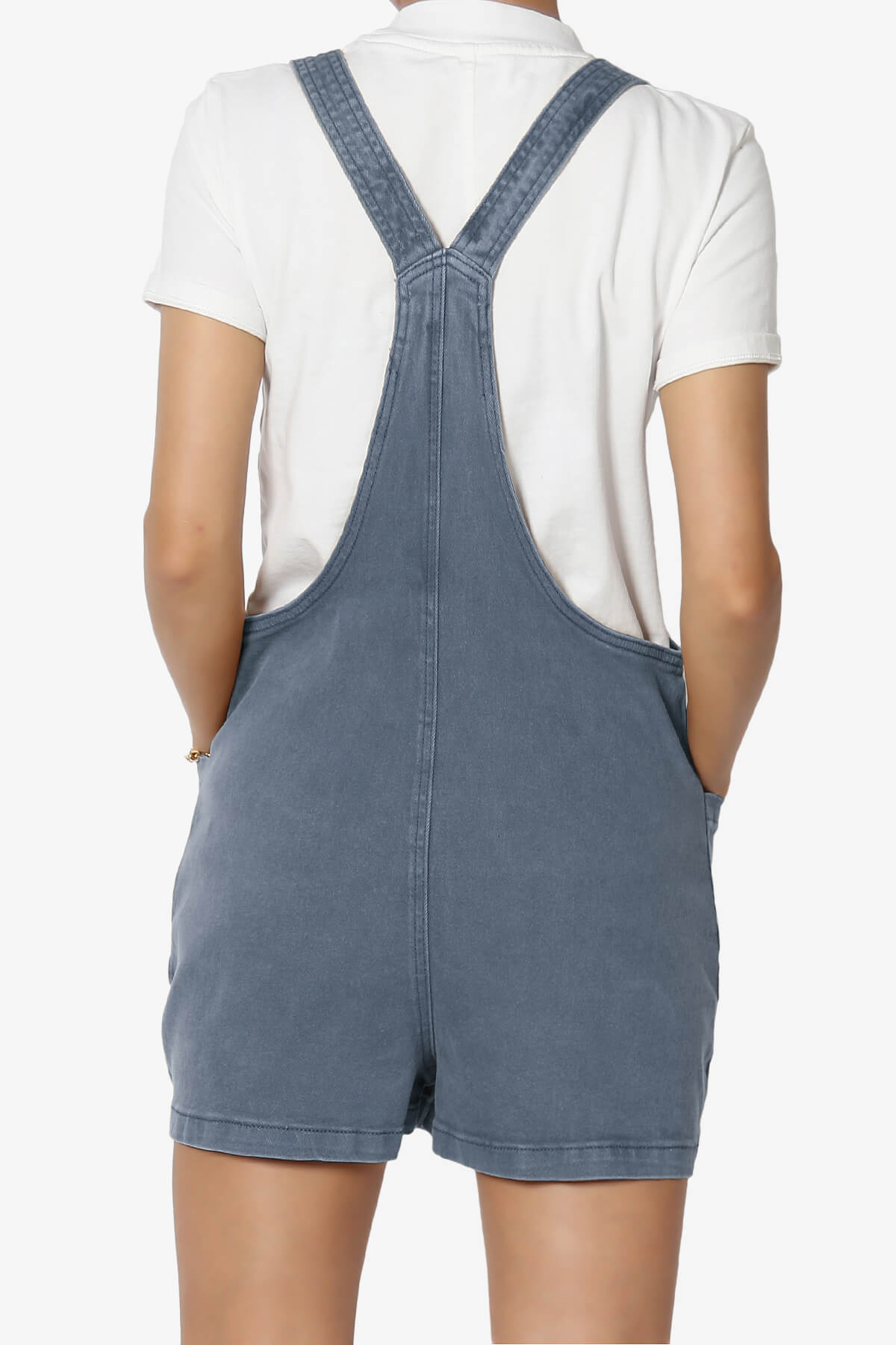 Ziggy Washed Denim Short Overall BLACKBERRY_2