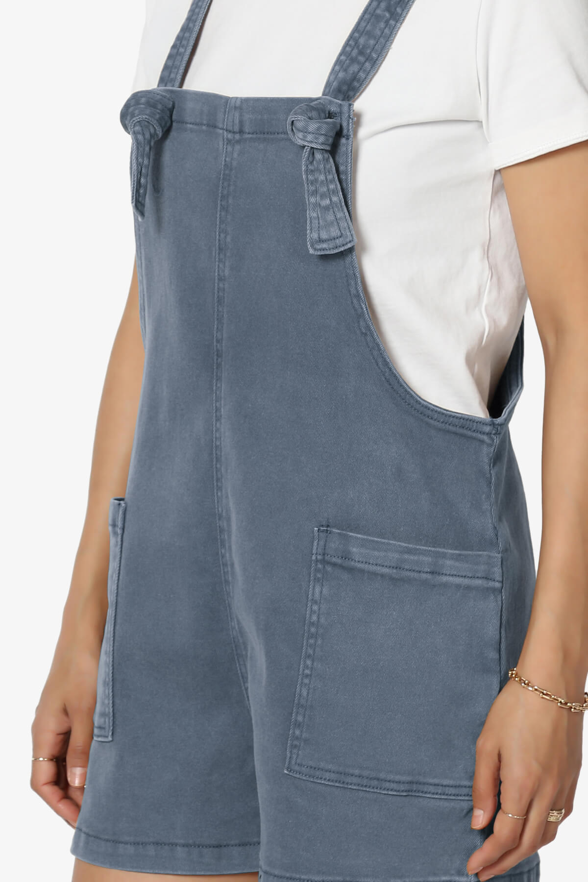 Ziggy Washed Denim Short Overall BLACKBERRY_5