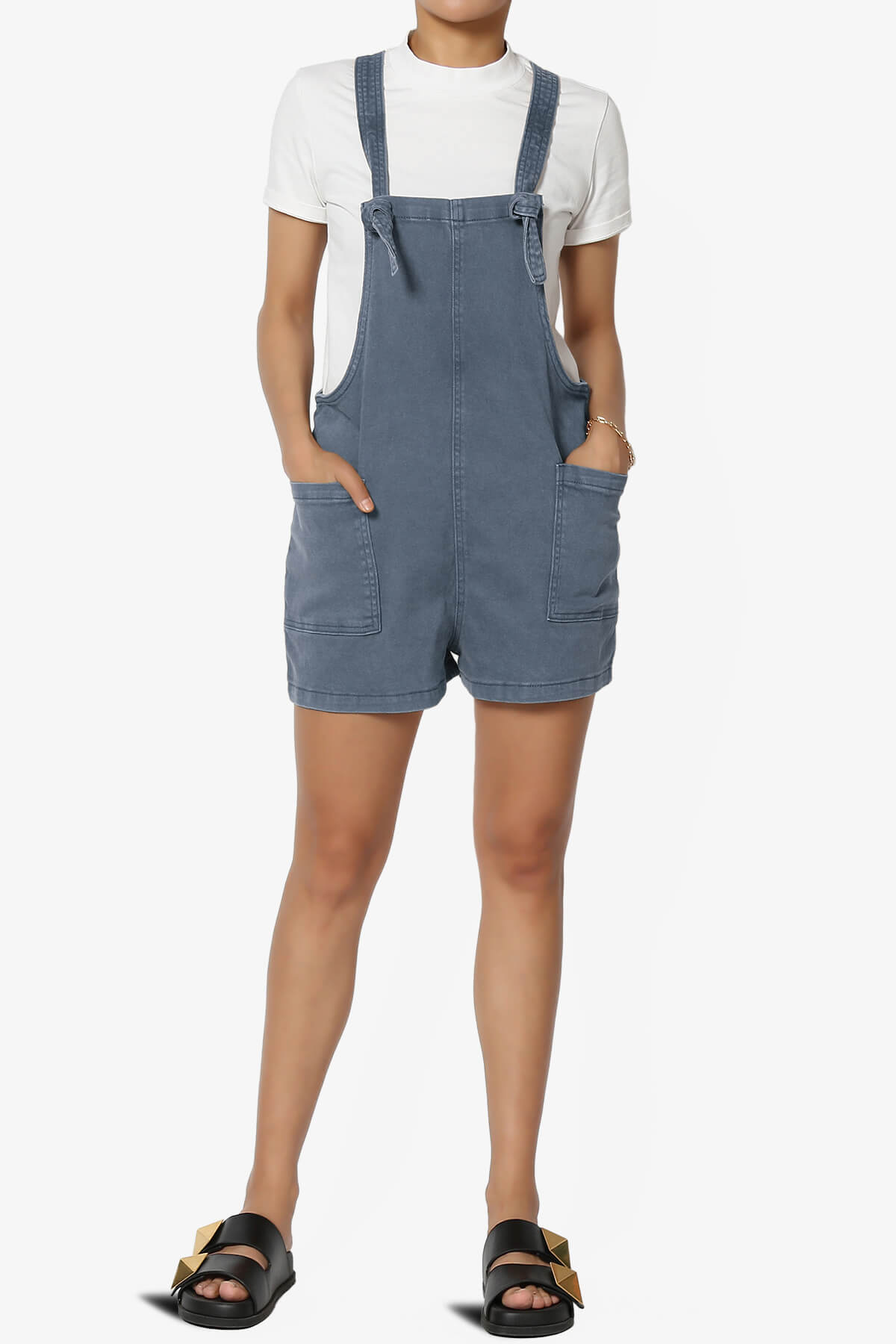 Ziggy Washed Denim Short Overall BLACKBERRY_6