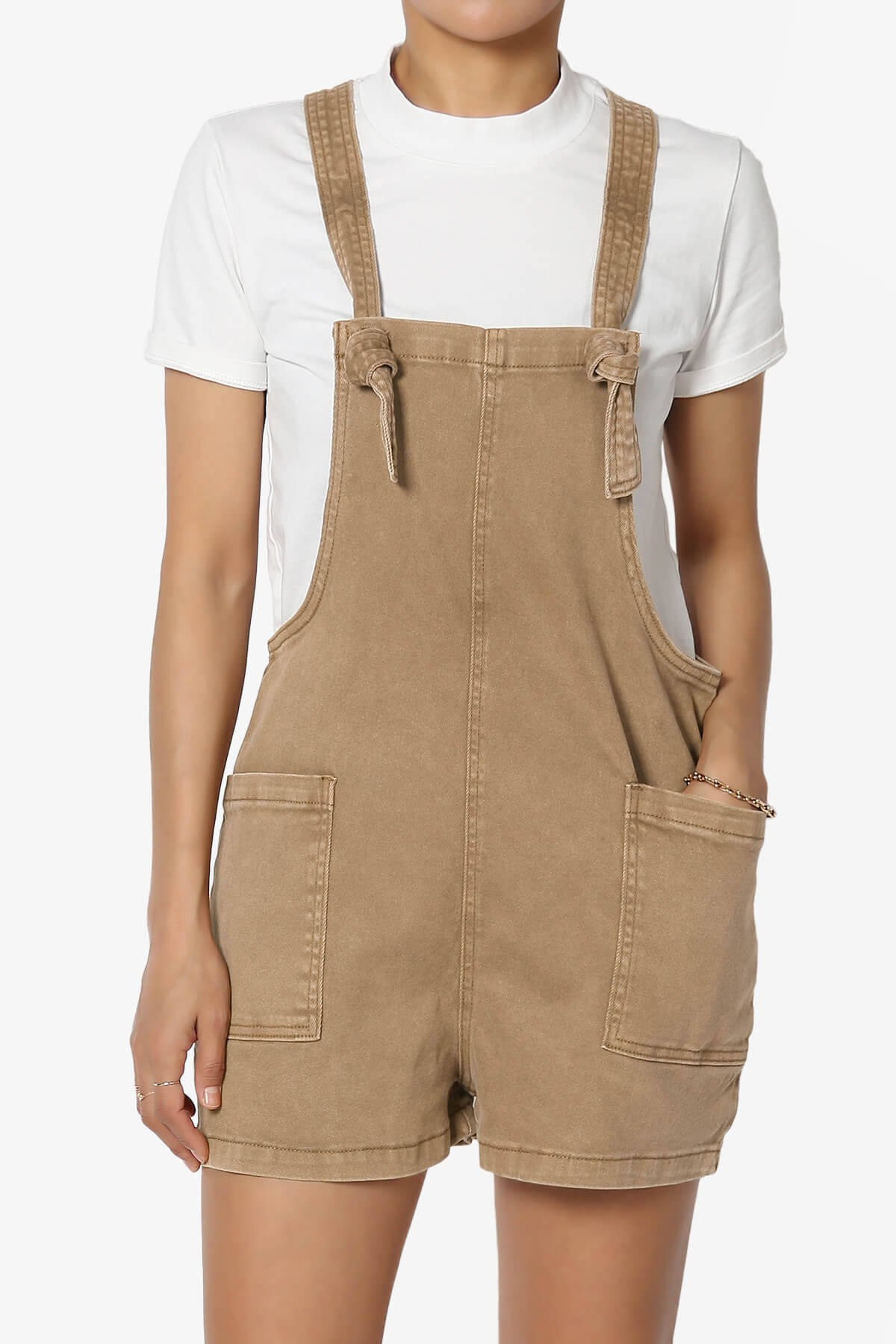 Ziggy Washed Denim Short Overall BRUSH_1