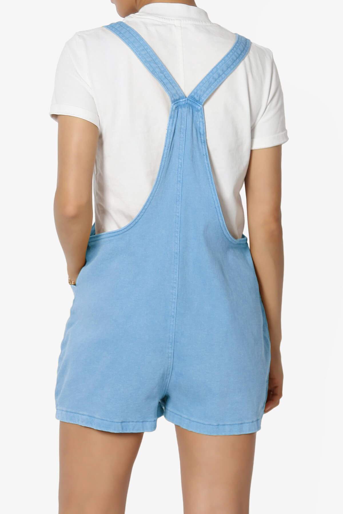 Ziggy Washed Denim Short Overall OCEAN BLUE_2