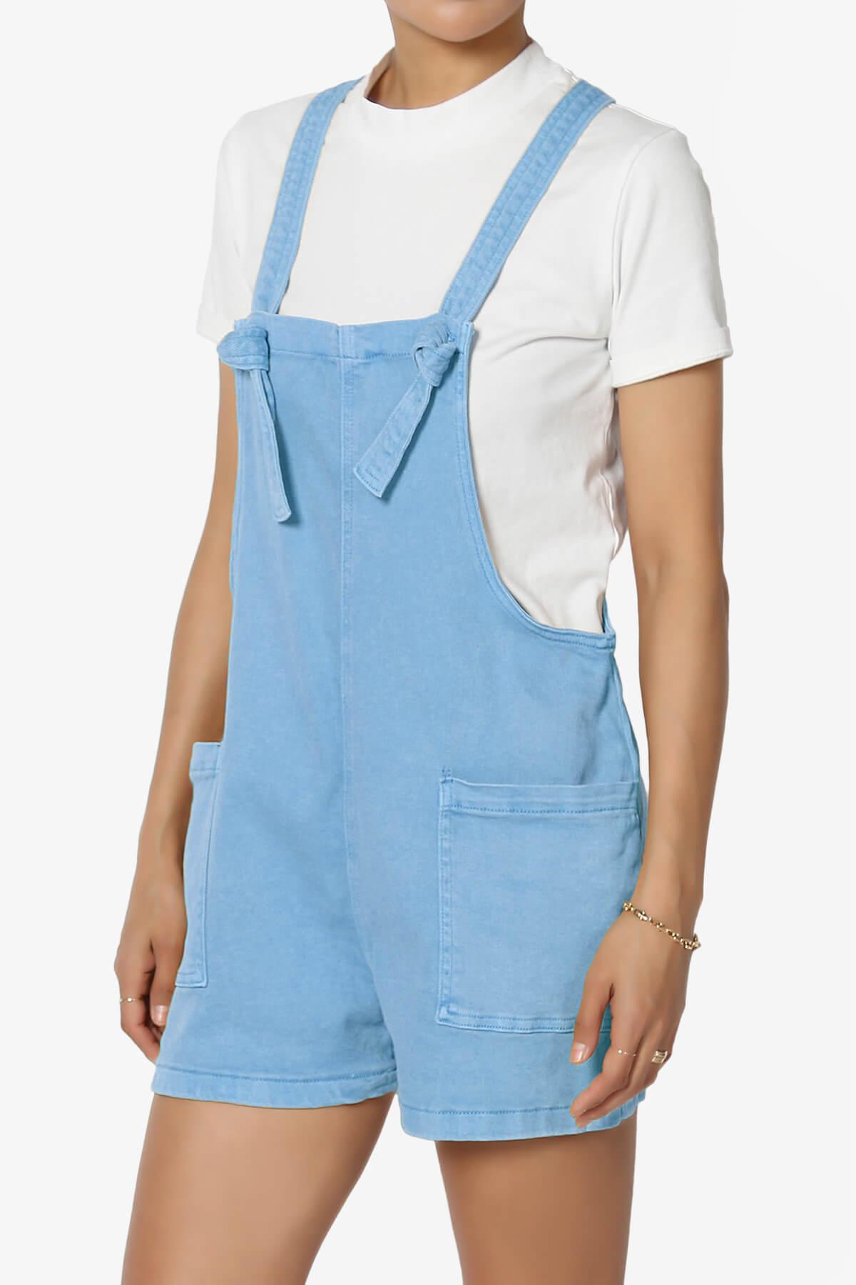 Ziggy Washed Denim Short Overall OCEAN BLUE_3