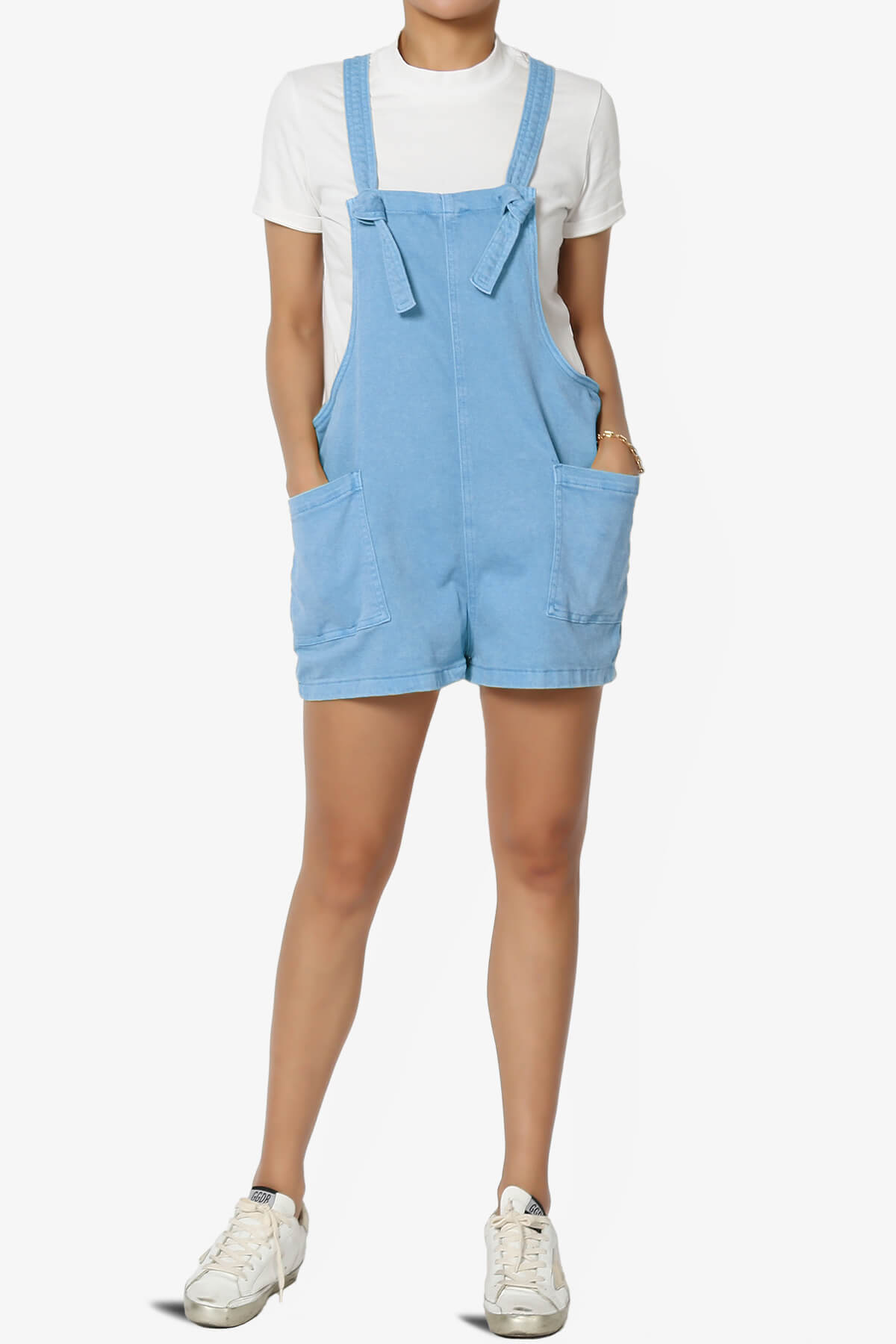 Ziggy Washed Denim Short Overall OCEAN BLUE_6