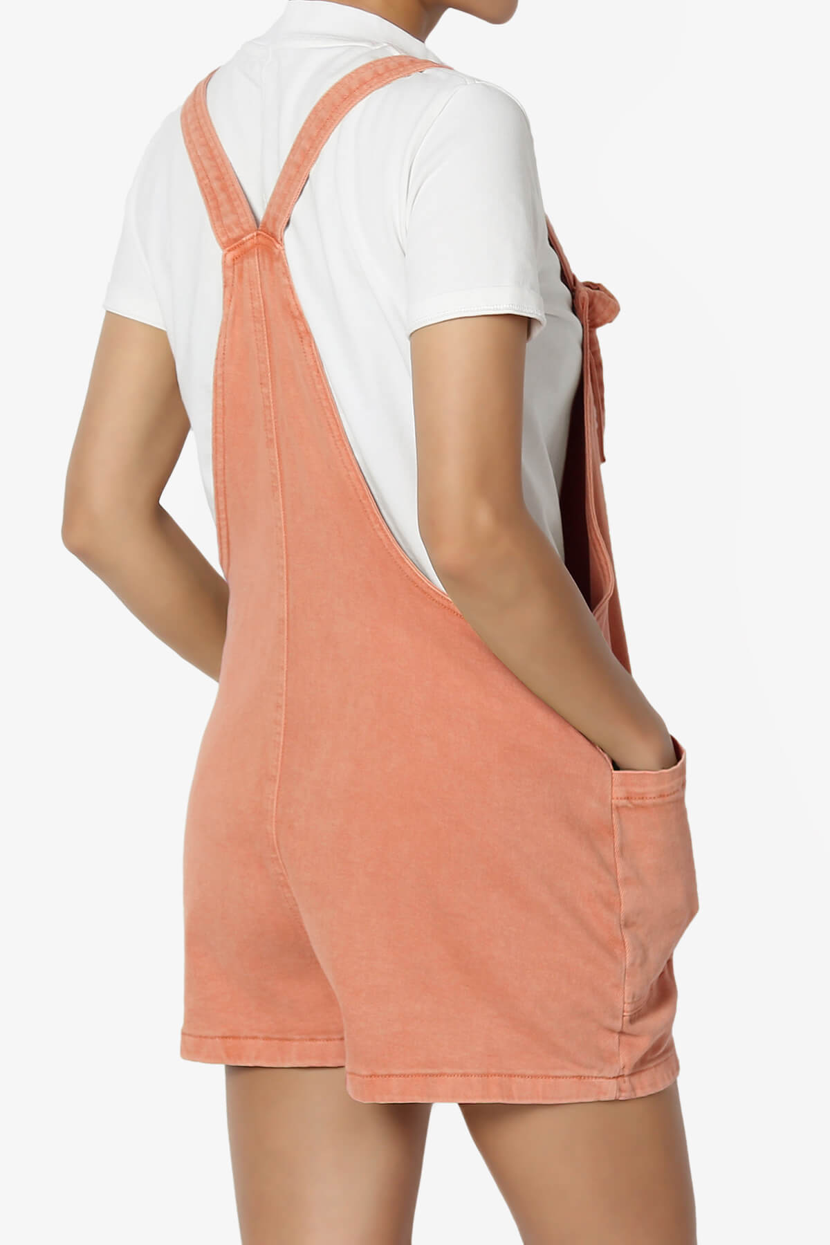 Ziggy Washed Denim Short Overall ORANGE_4