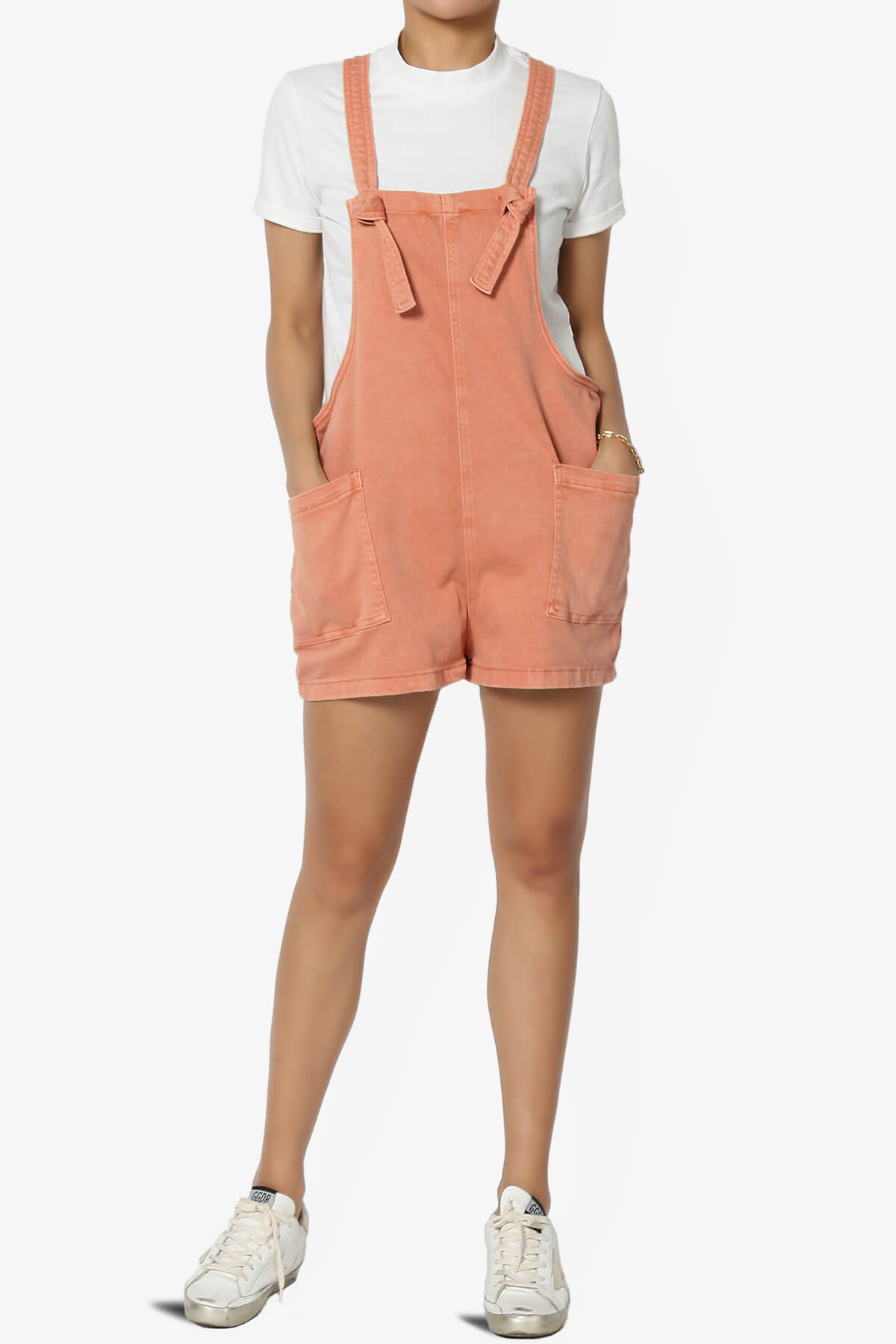 Ziggy Washed Denim Short Overall ORANGE_6