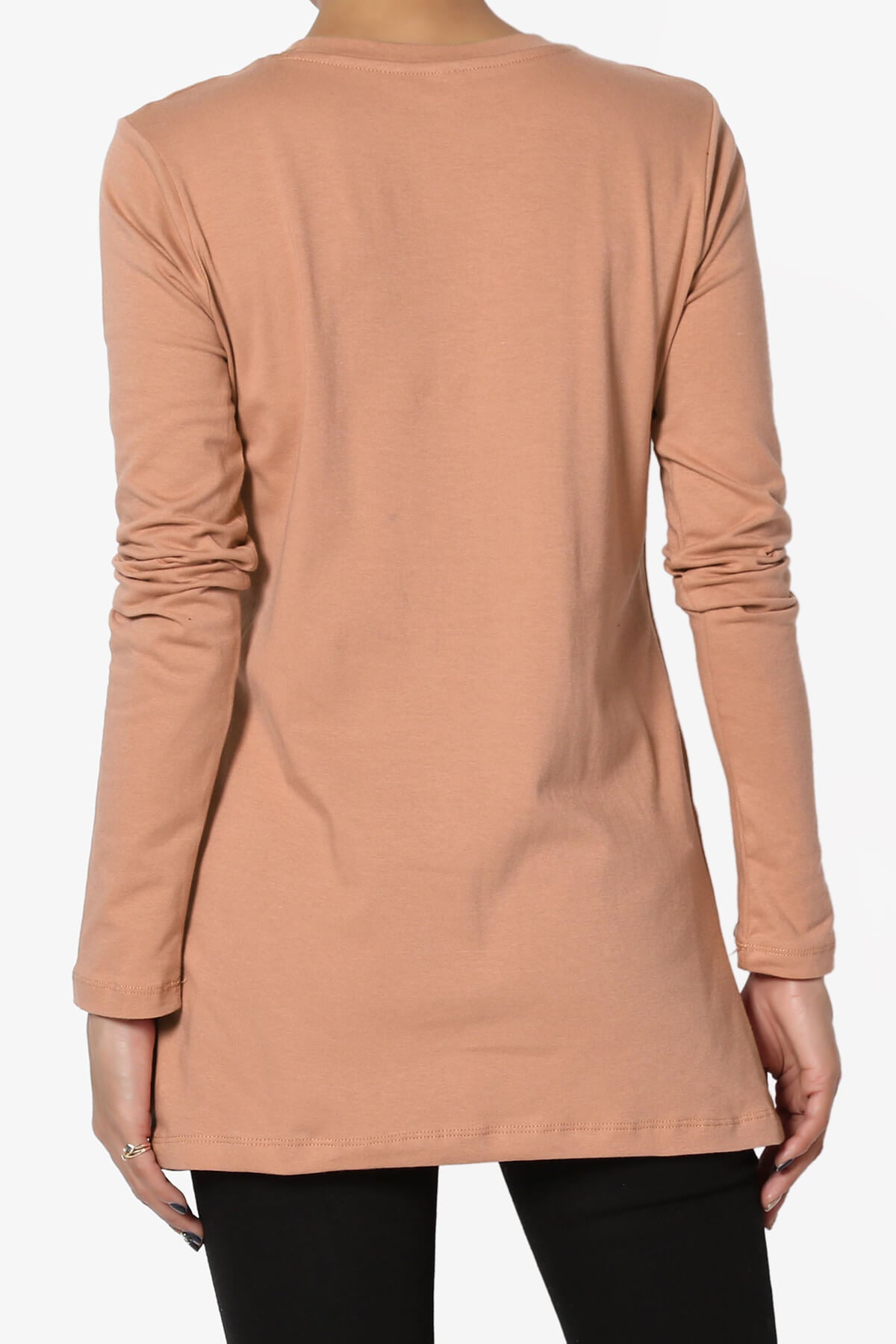 Lasso Cotton Crew Neck Long Sleeve T-Shirt PLUS