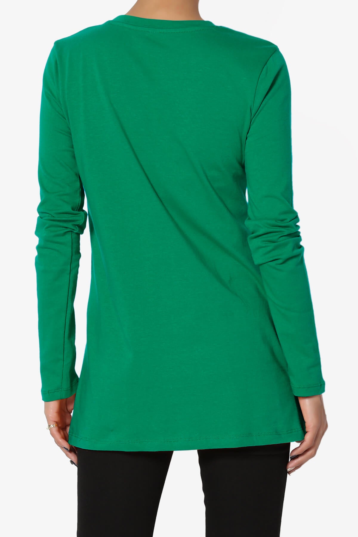 Lasso Cotton Crew Neck Long Sleeve T-Shirt PLUS