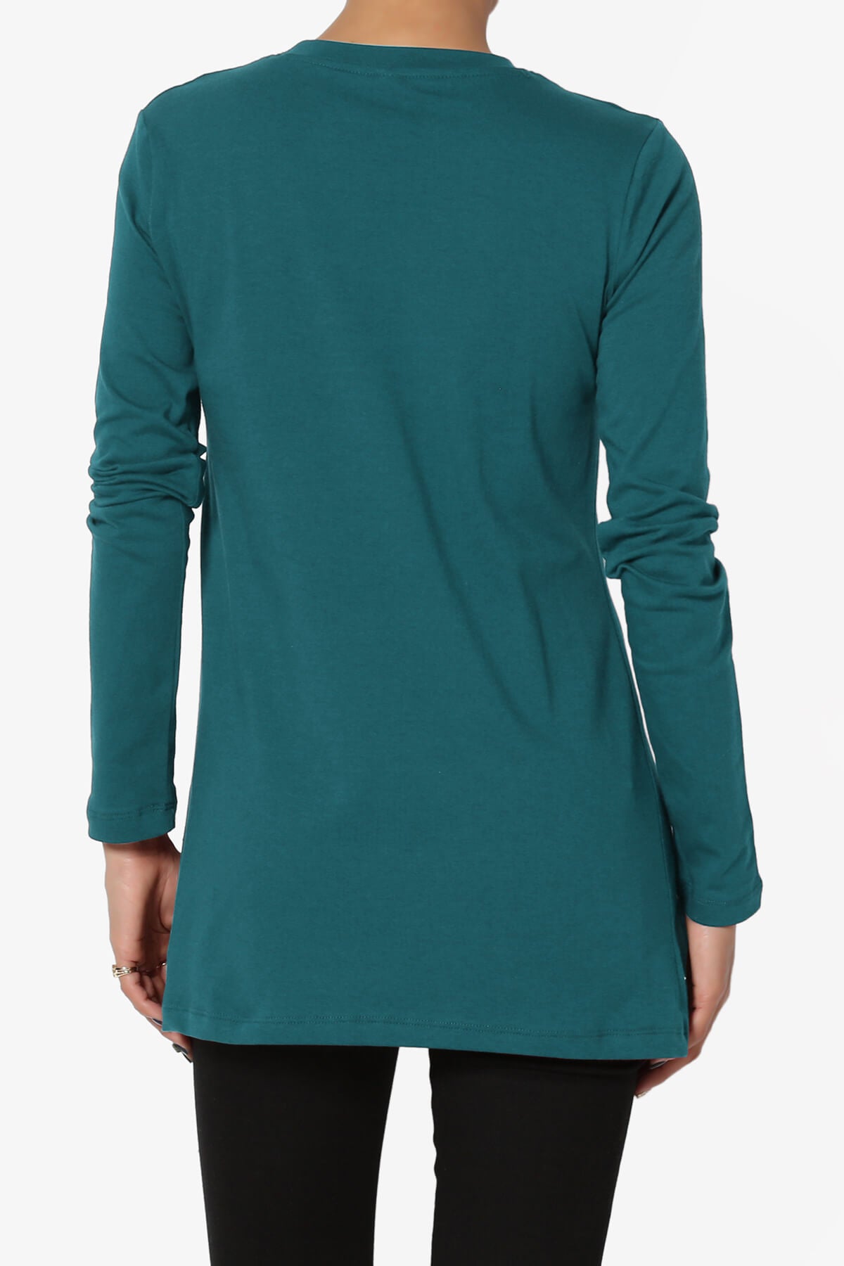 Lasso Cotton Crew Neck Long Sleeve T-Shirt PLUS