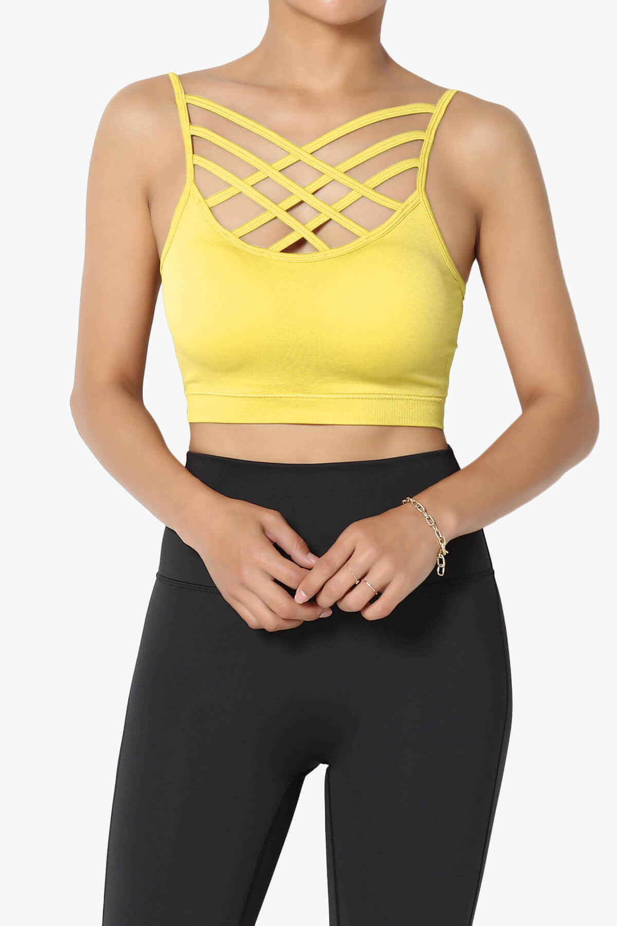 Cally Padded Crisscross Bralette PLUS