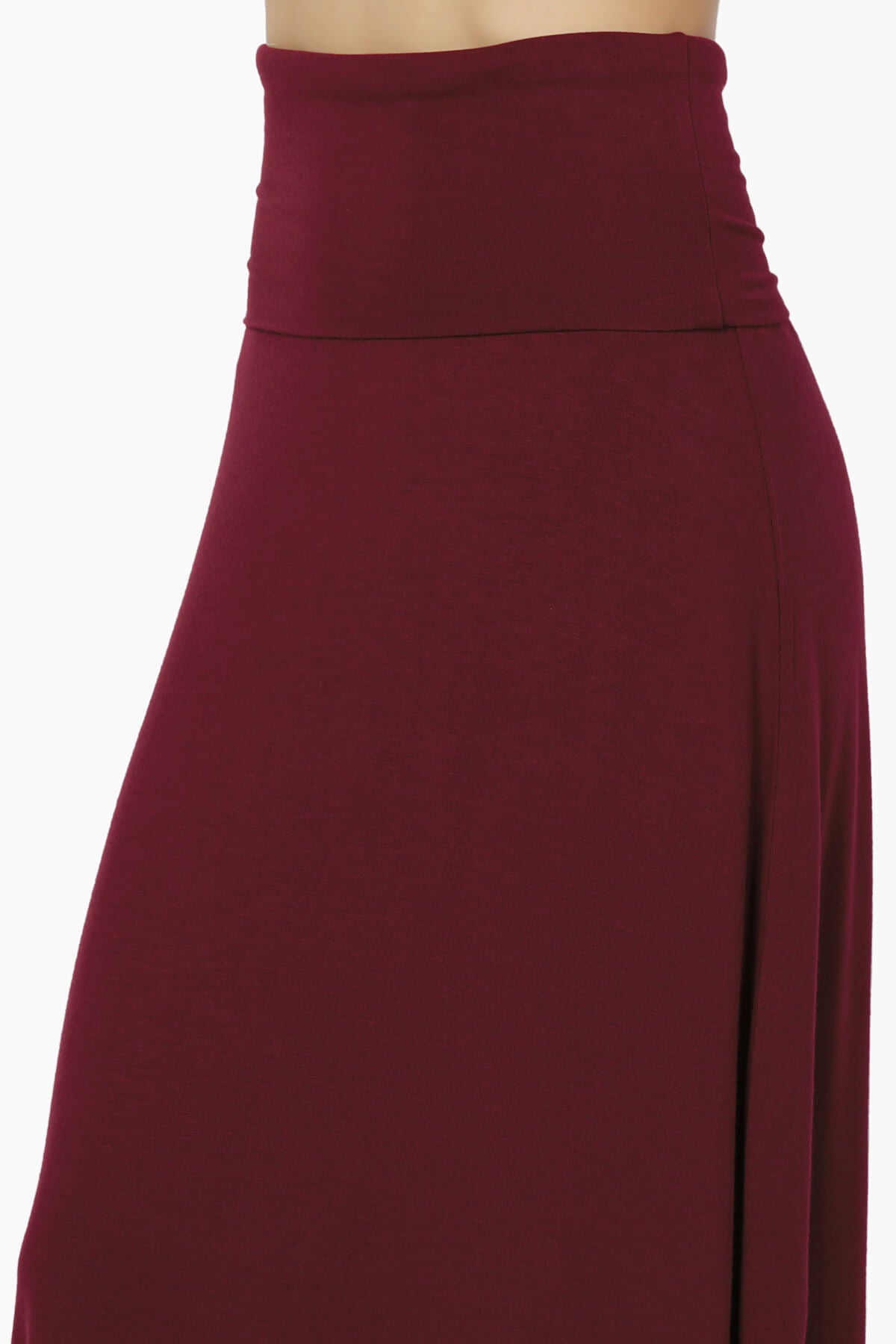 Marlow Jersey Maxi Skirt DARK BURGUNDY_5