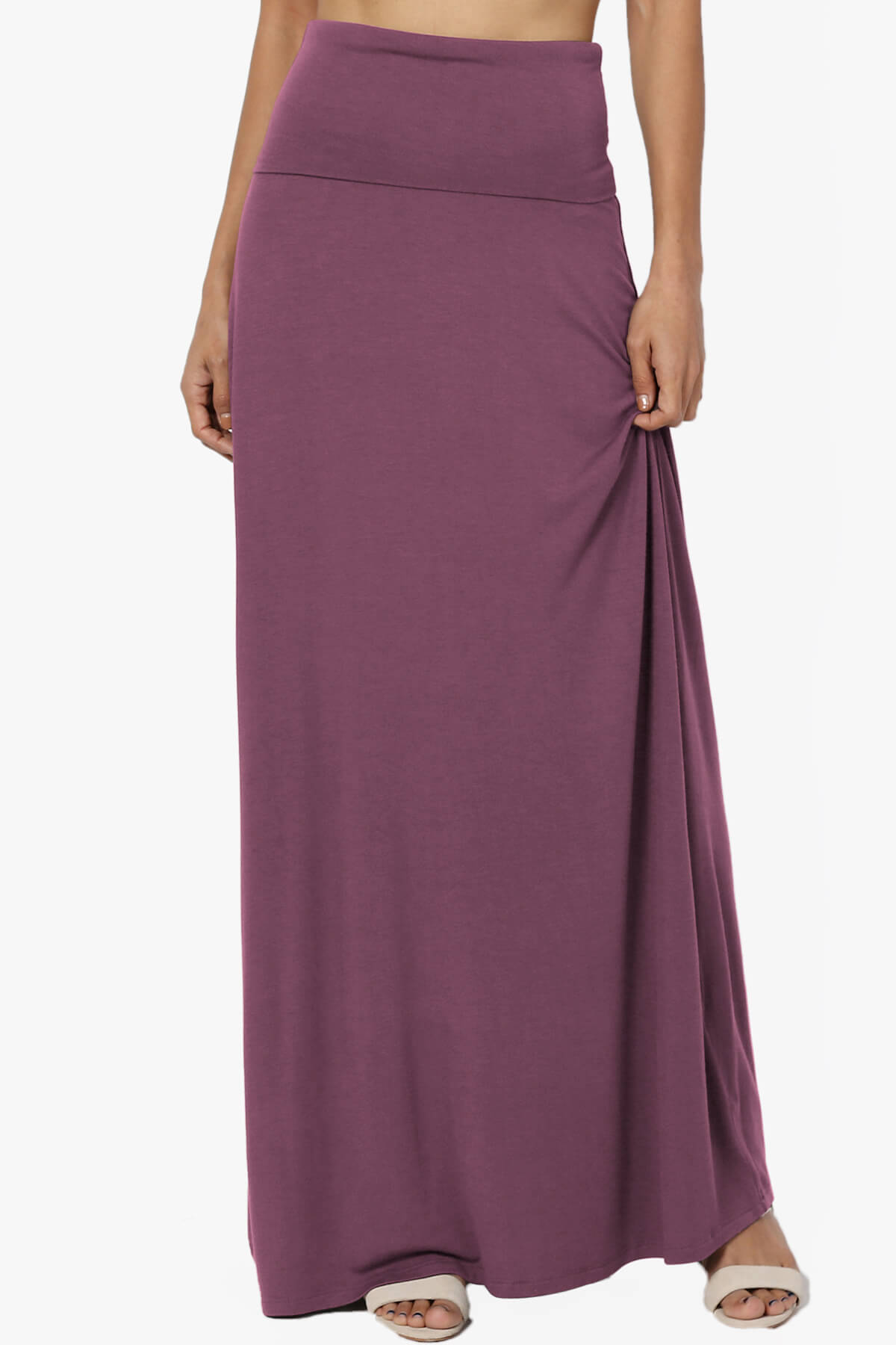 Marlow Jersey Maxi Skirt DUSTY PLUM_1