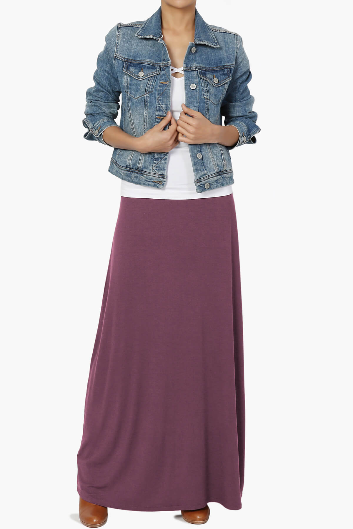 Marlow Jersey Maxi Skirt DUSTY PLUM_6