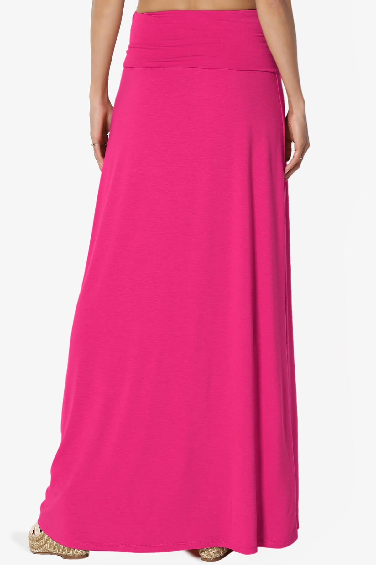 Marlow Jersey Maxi Skirt HOT PINK_2