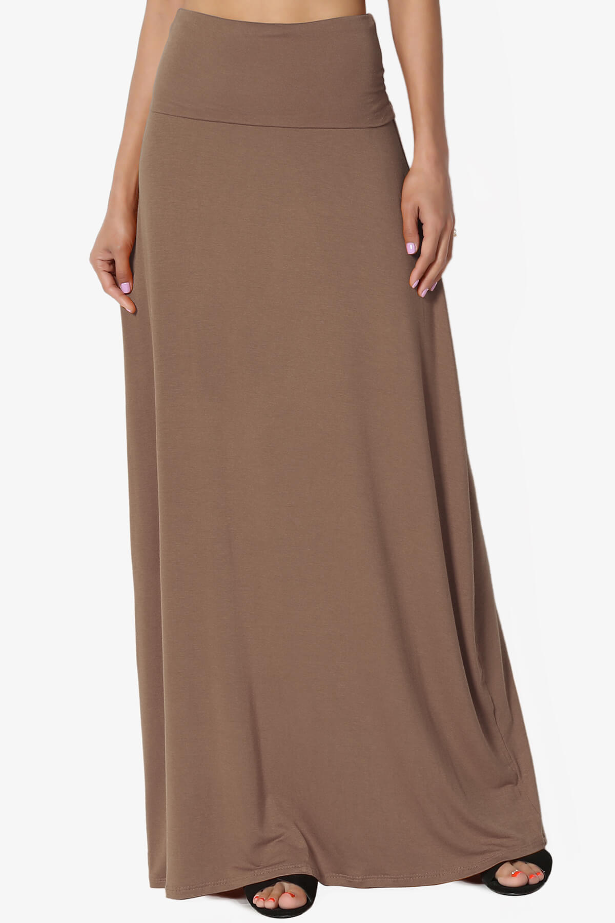 Marlow Jersey Maxi Skirt MOCHA_1