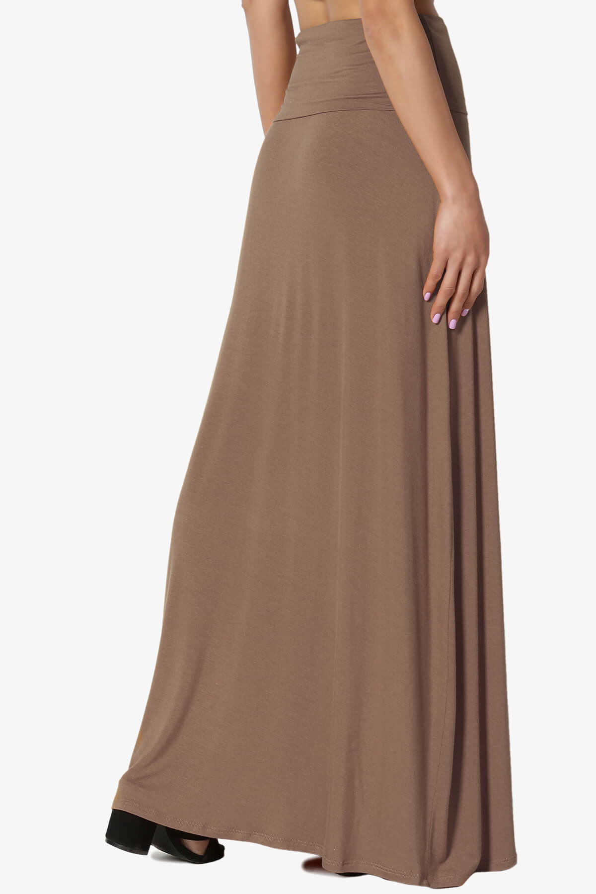 Marlow Jersey Maxi Skirt MOCHA_4
