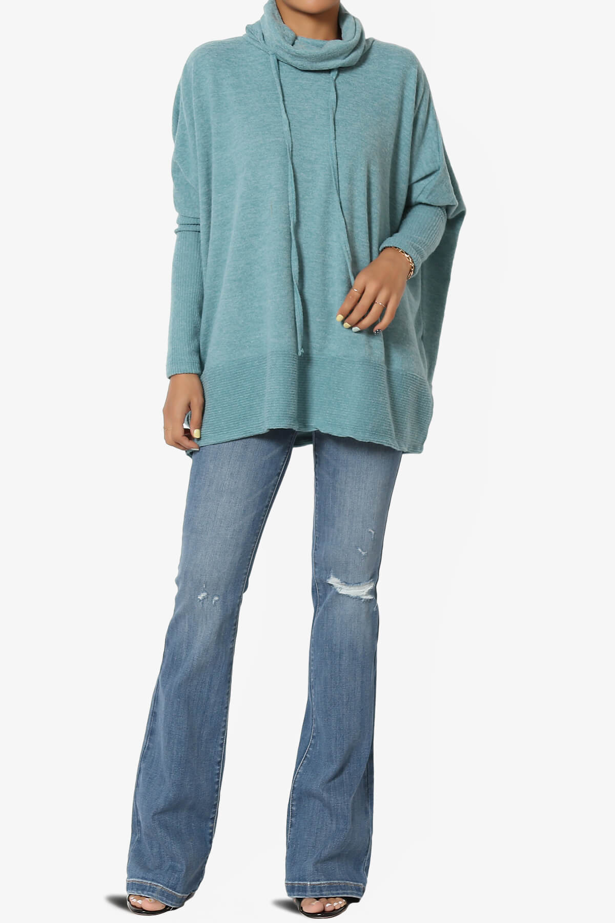 Aliyah Super High Rise Flare Jeans in GPL MEDIUM_6