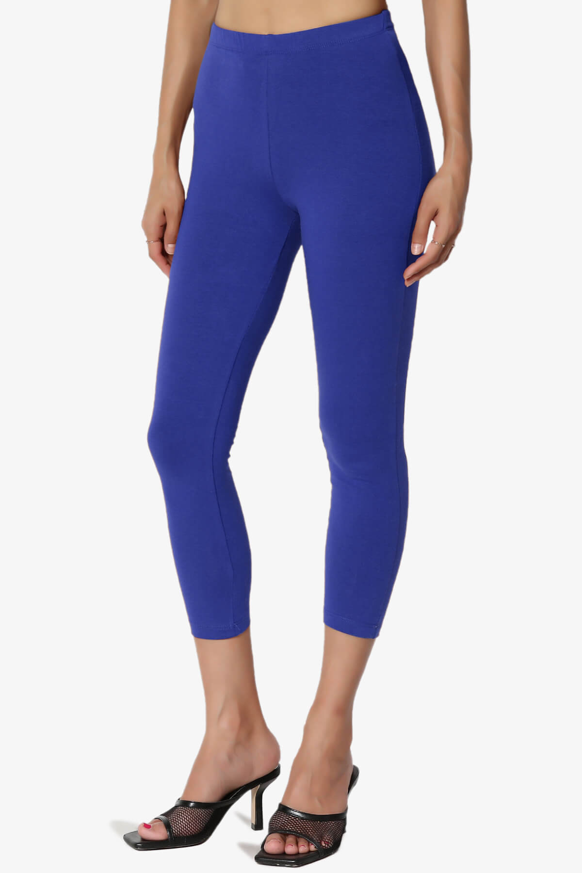 Ansley Luxe Cotton Capri Leggings BRIGHT BLUE_3