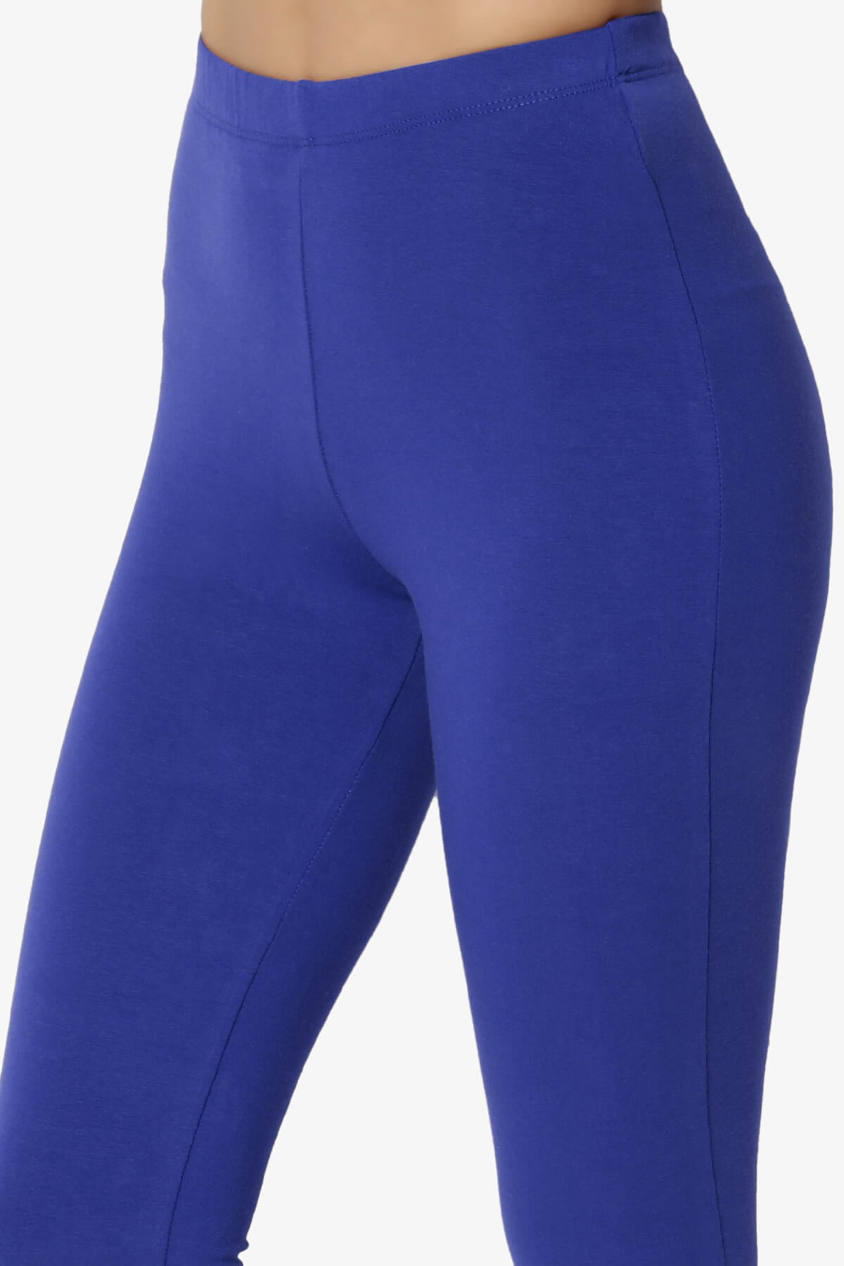 Ansley Luxe Cotton Capri Leggings BRIGHT BLUE_5