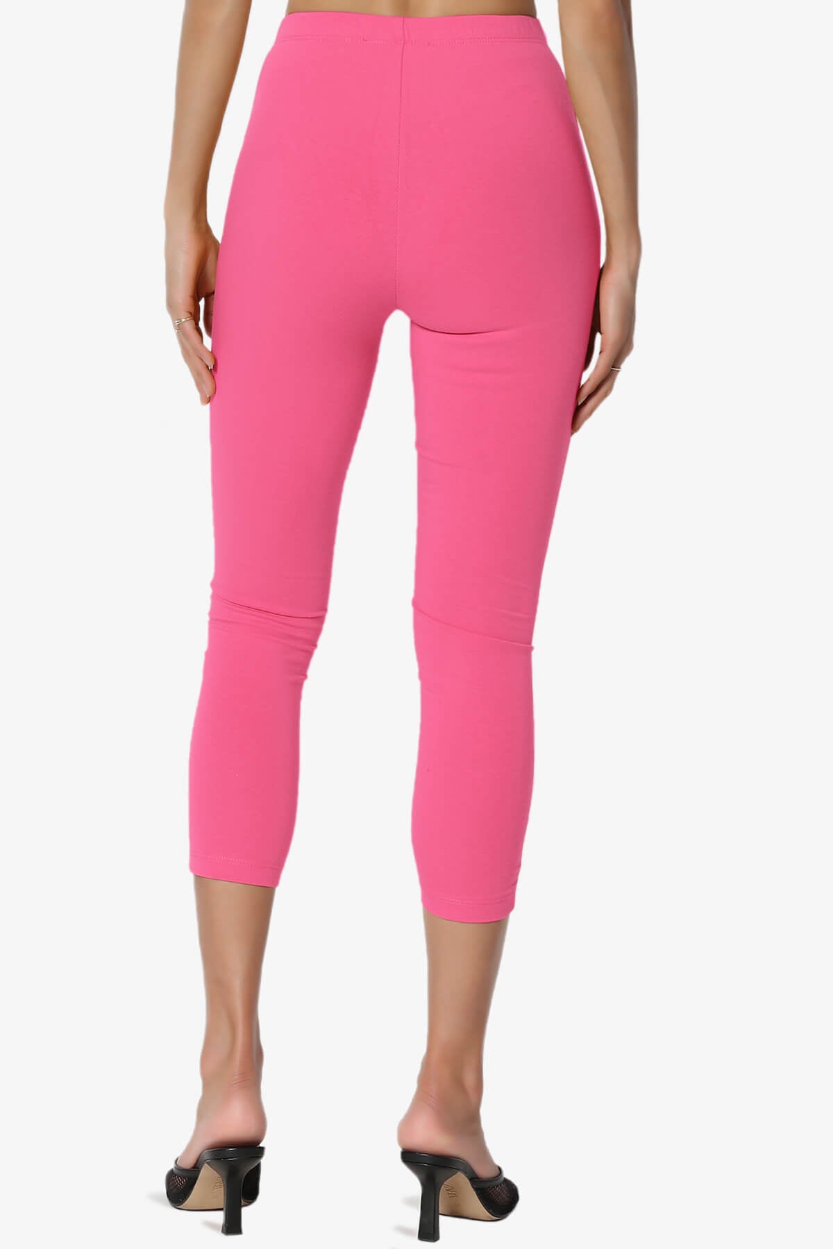 Ansley Luxe Cotton Capri Leggings FUCHSIA_2