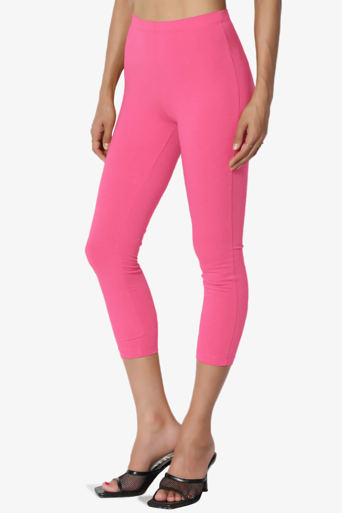 Ansley Luxe Cotton Capri Leggings FUCHSIA_3