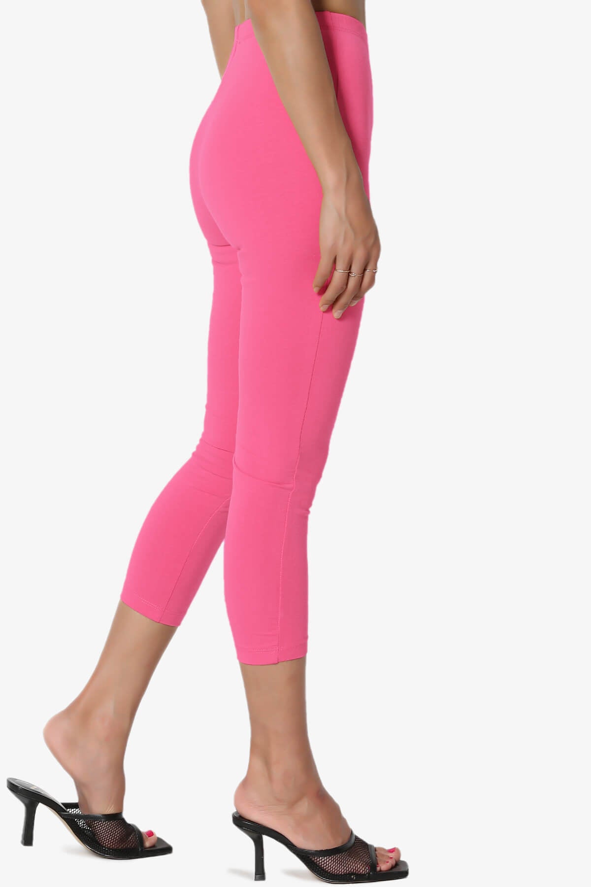 Ansley Luxe Cotton Capri Leggings FUCHSIA_4
