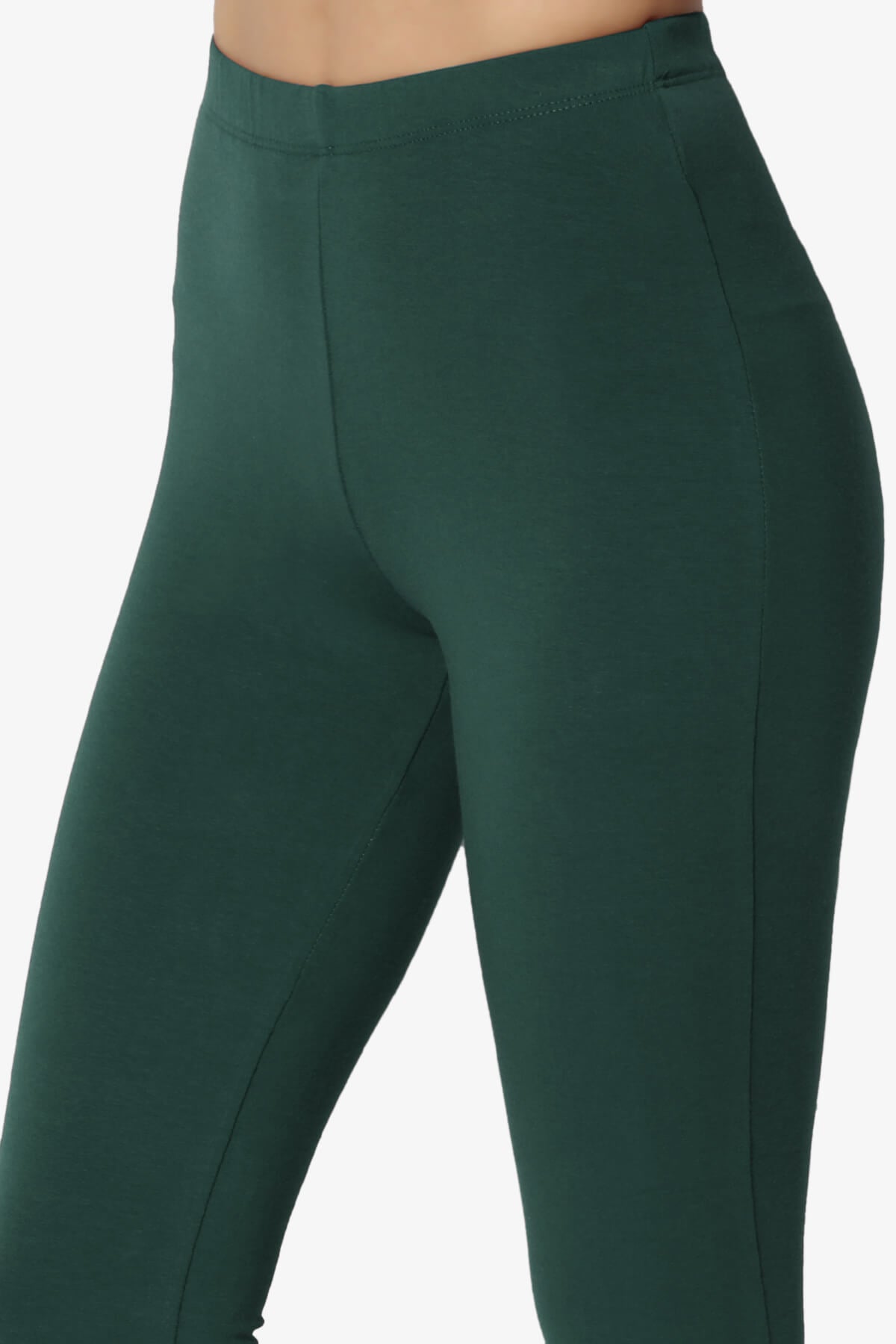 Ansley Luxe Cotton Capri Leggings HUNTER GREEN_5