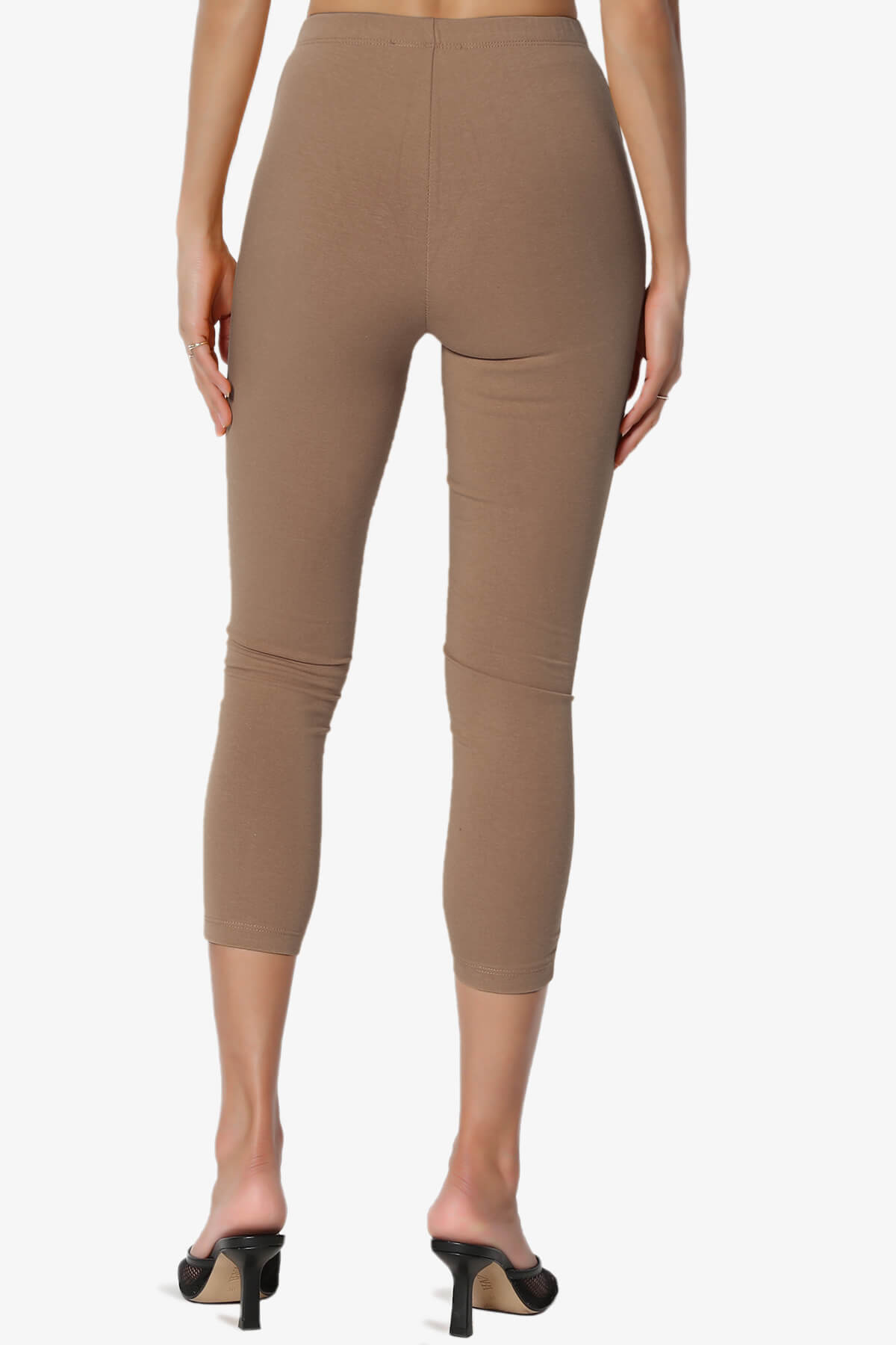 Ansley Luxe Cotton Capri Leggings MOCHA_2