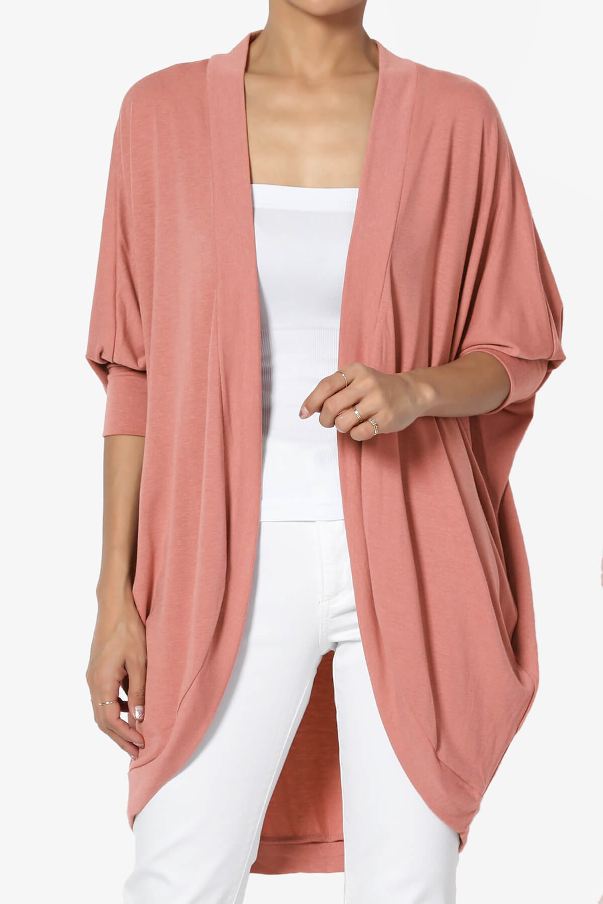Belgard Cocoon Oversized Cardigan ASH ROSE_1