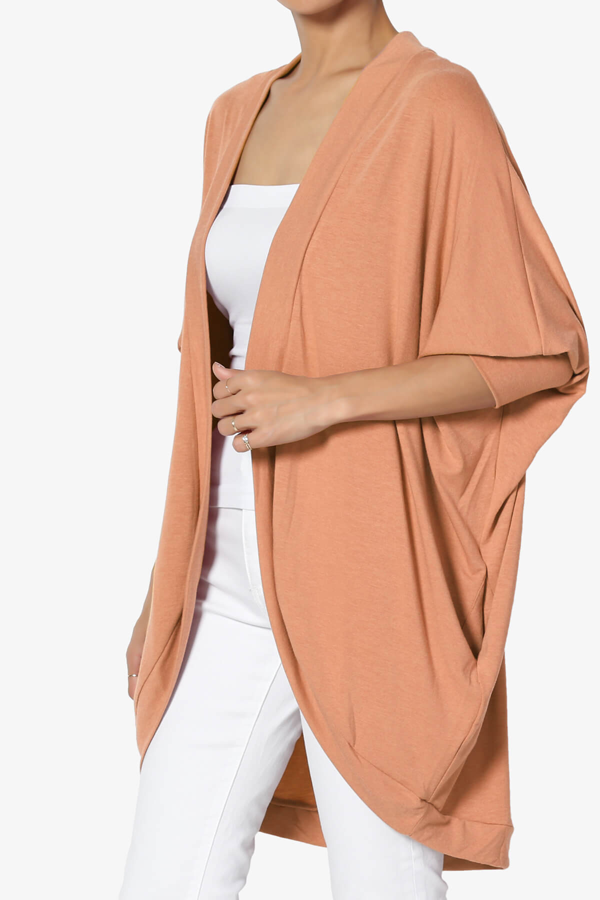 Belgard Cocoon Oversized Cardigan BUTTER ORANGE_3