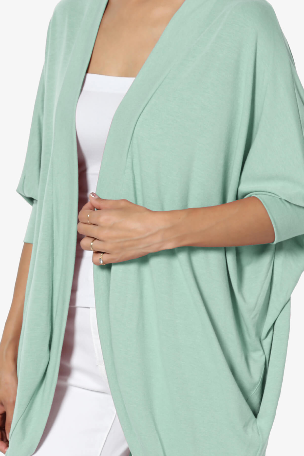 Belgard Cocoon Oversized Cardigan DUSTY GREEN_5