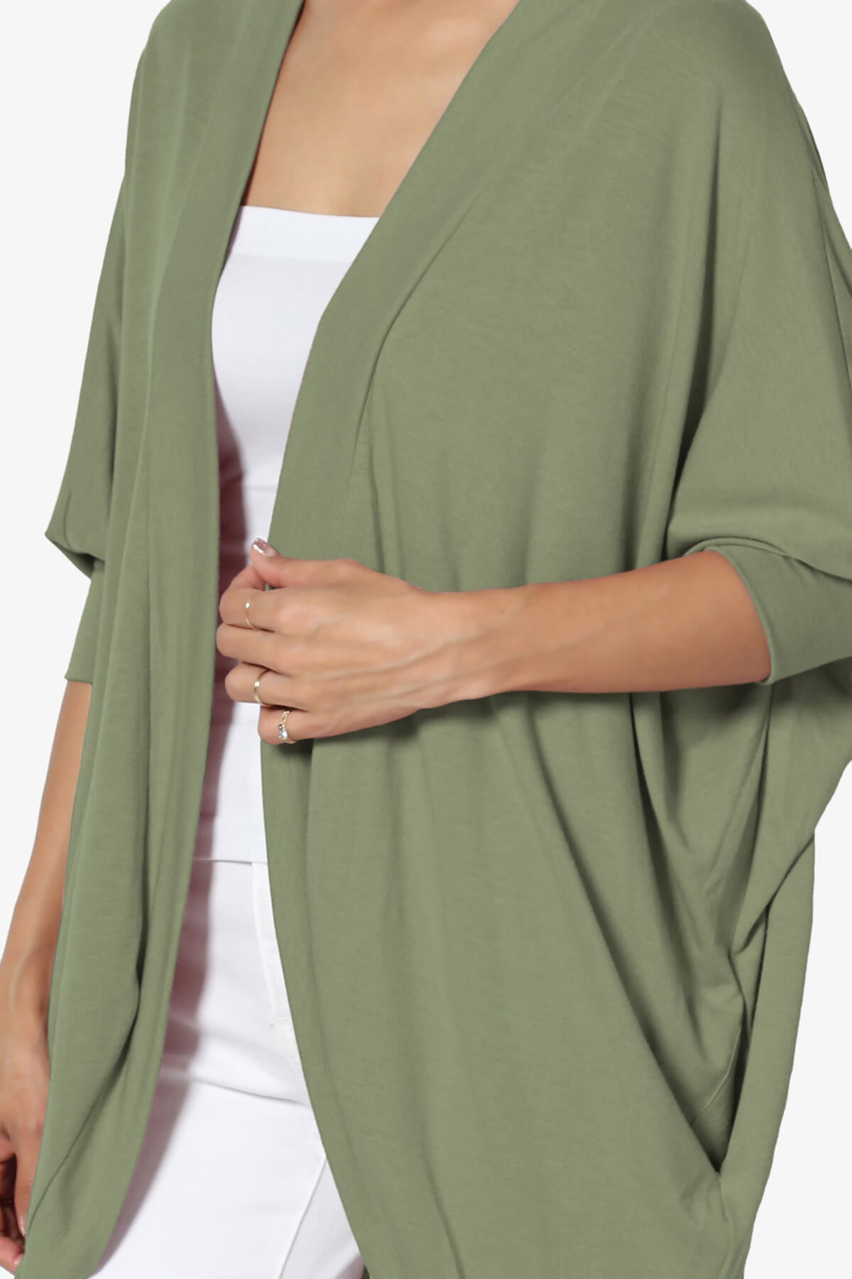 Belgard Cocoon Oversized Cardigan DUSTY OLIVE_5