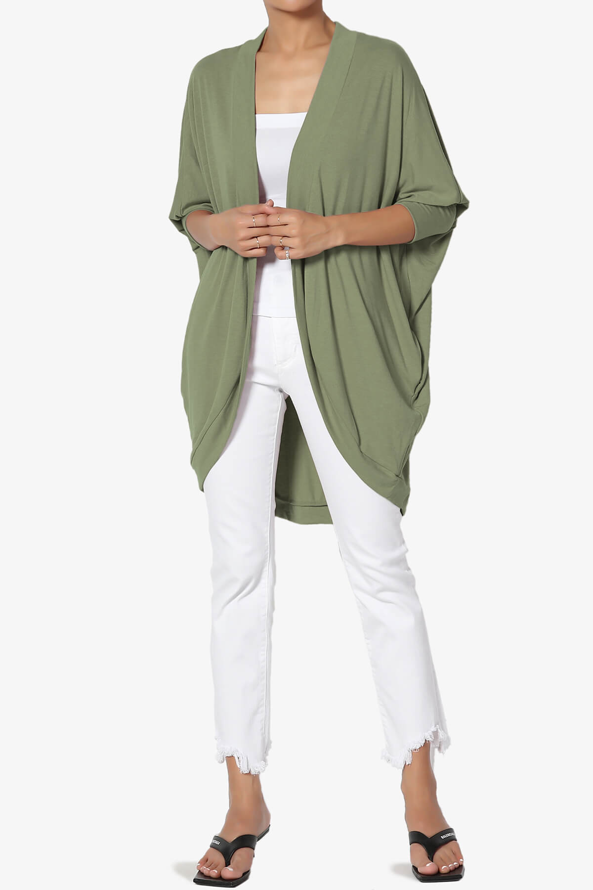 Belgard Cocoon Oversized Cardigan DUSTY OLIVE_6