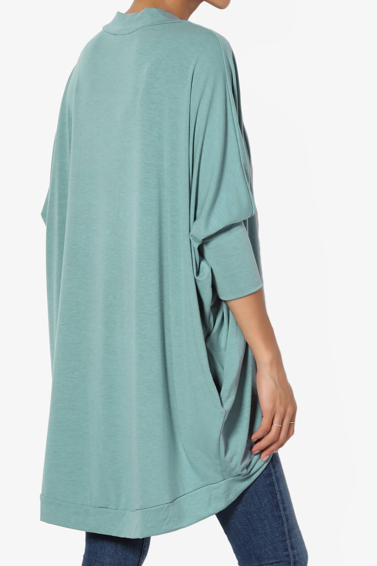 Belgard Cocoon Oversized Cardigan DUSTY TEAL_4