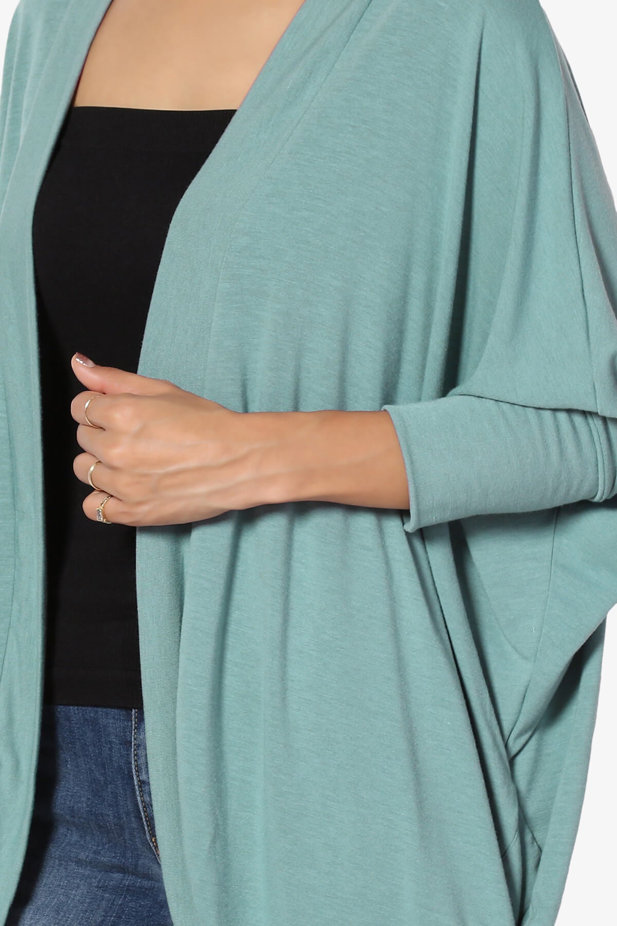 Belgard Cocoon Oversized Cardigan DUSTY TEAL_5
