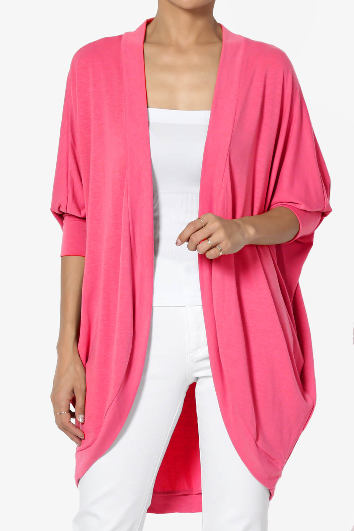 Belgard Cocoon Oversized Cardigan FUCHSIA_1