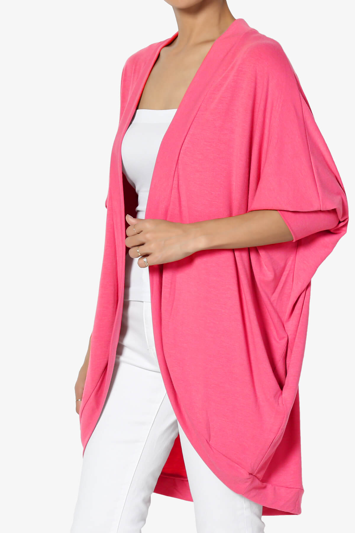Belgard Cocoon Oversized Cardigan FUCHSIA_3