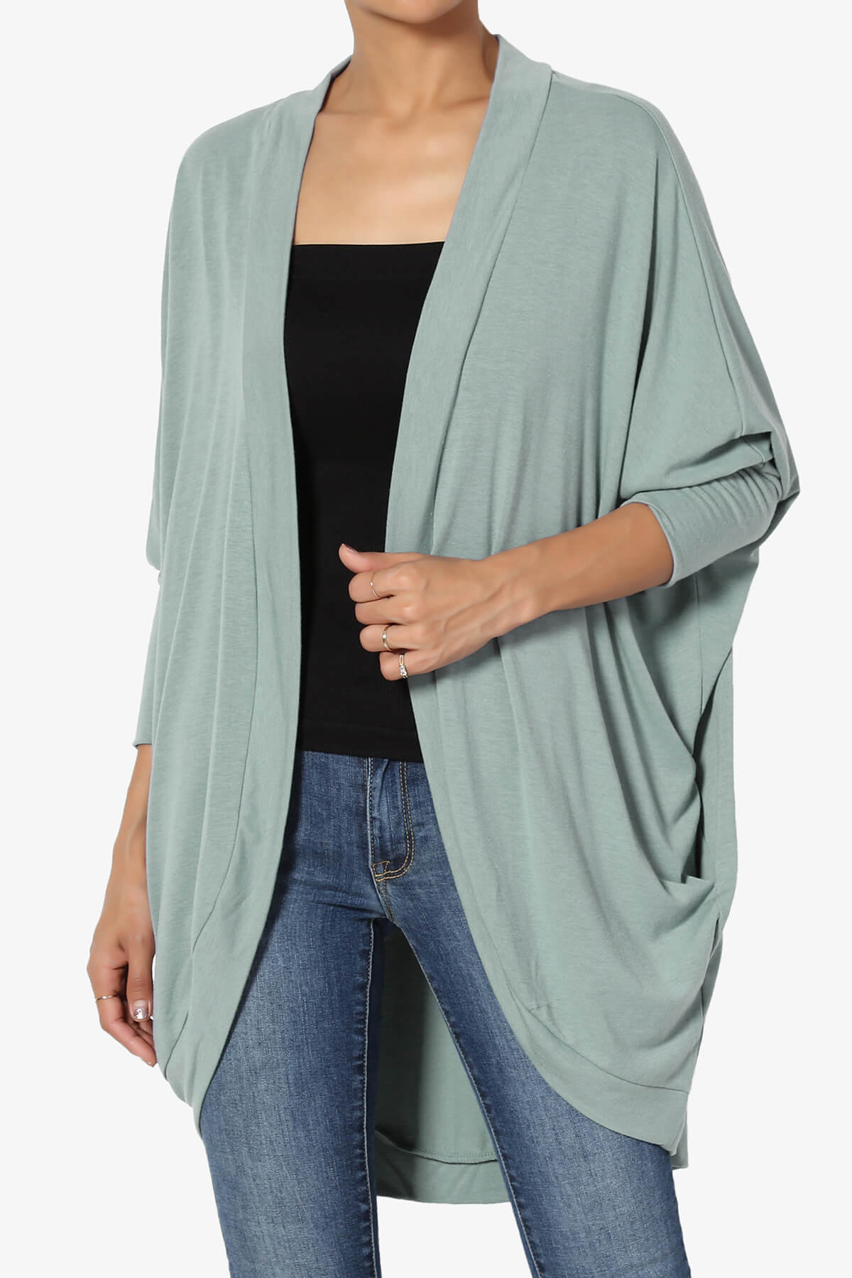 Belgard Cocoon Oversized Cardigan LIGHT GREEN_1