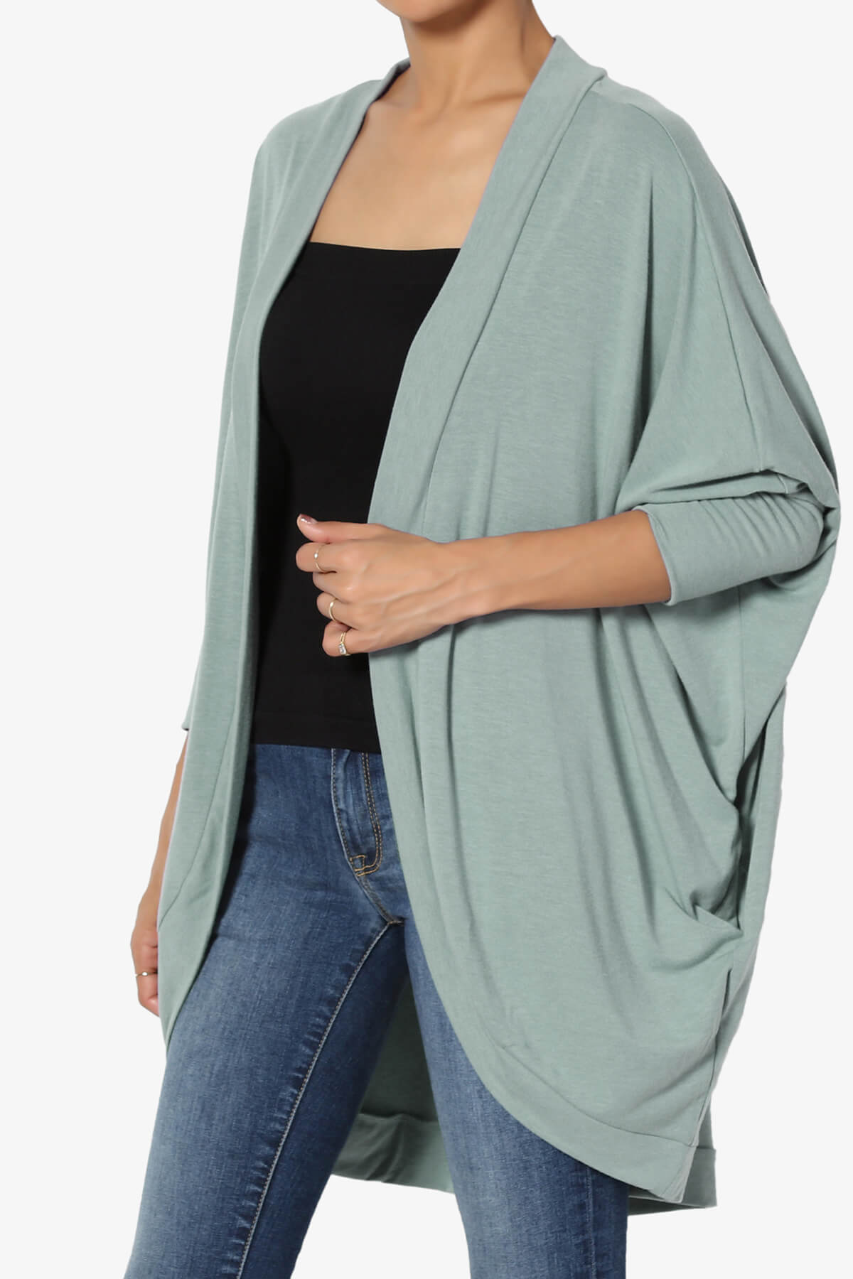 Belgard Cocoon Oversized Cardigan LIGHT GREEN_3