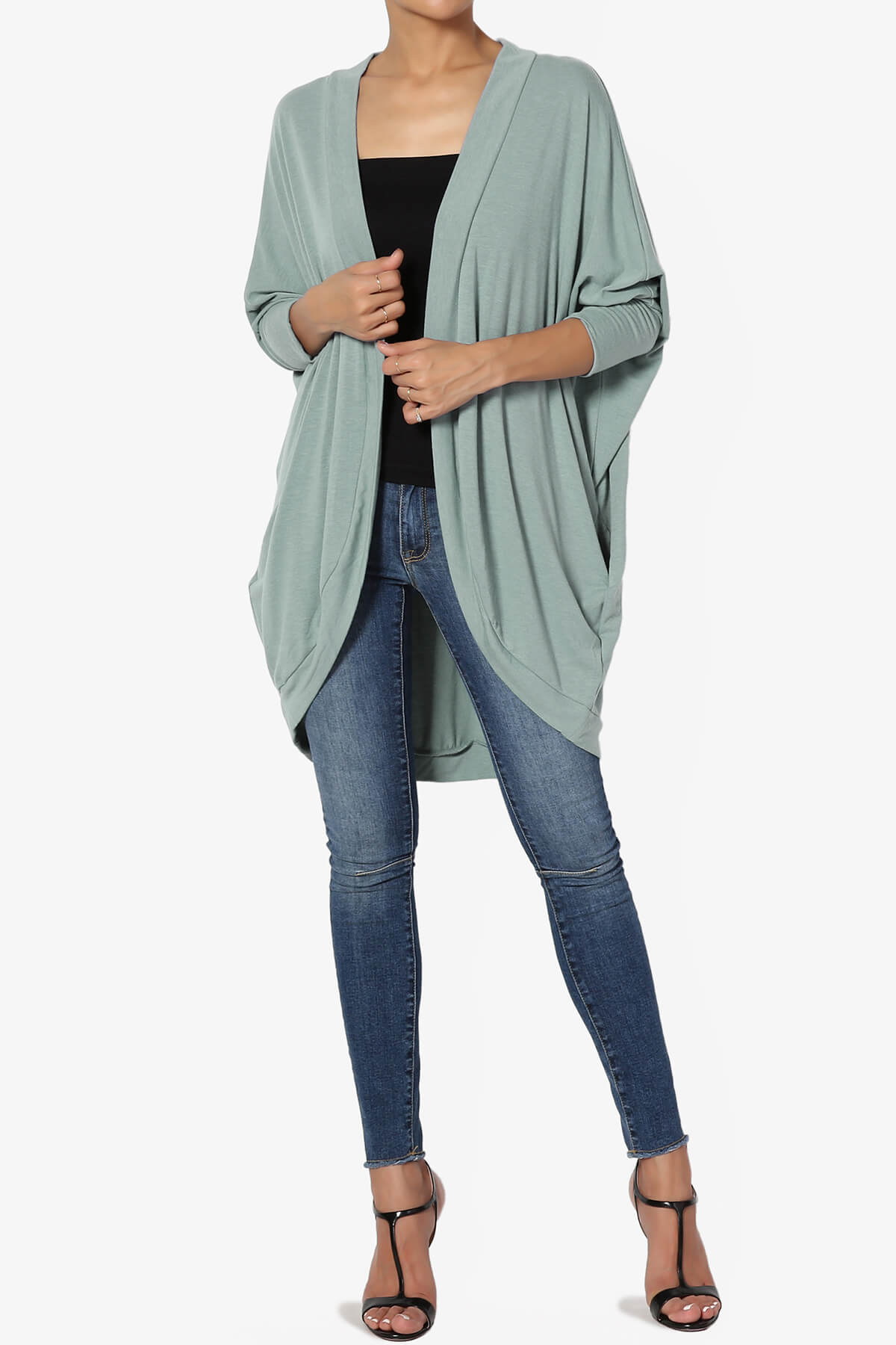 Belgard Cocoon Oversized Cardigan LIGHT GREEN_6