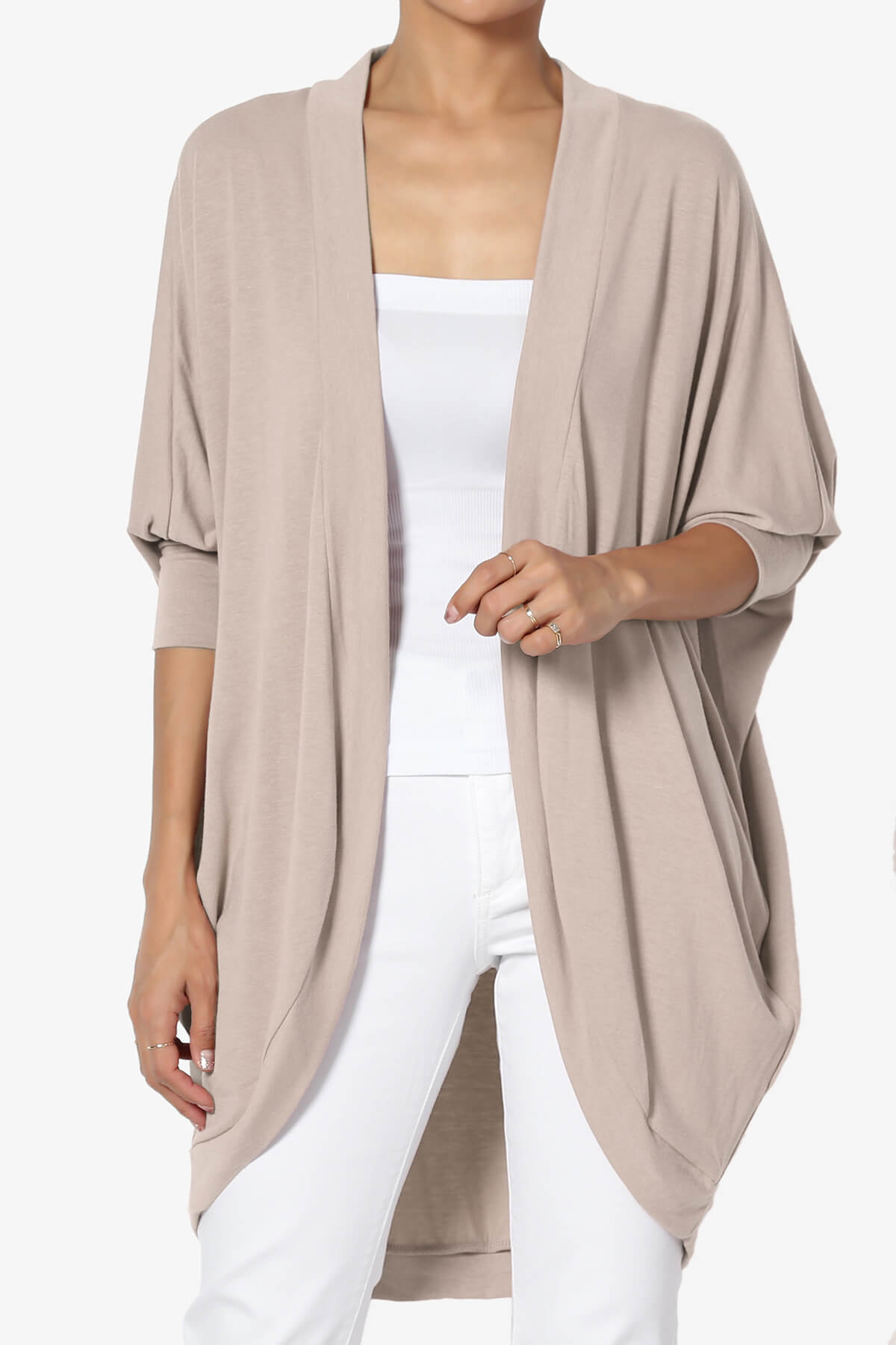 Belgard Cocoon Oversized Cardigan LIGHT MOCHA_1
