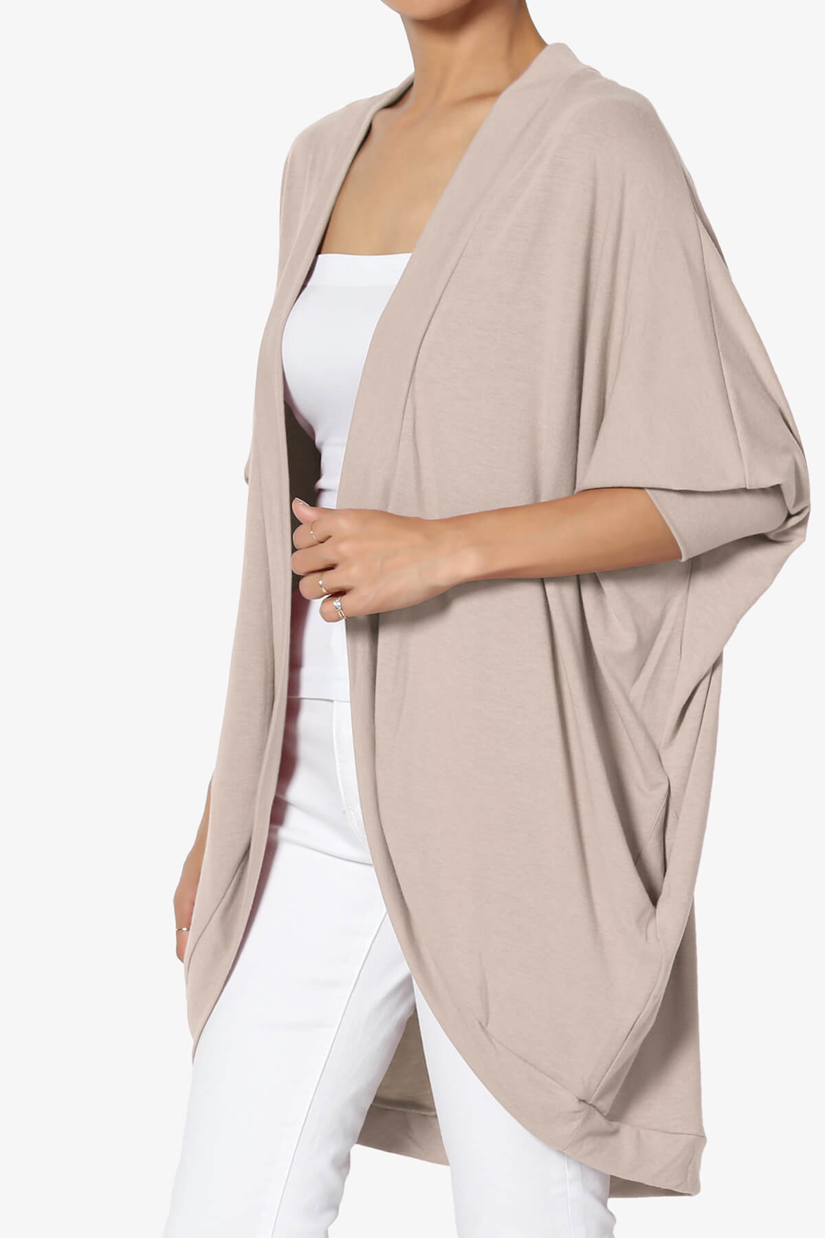 Belgard Cocoon Oversized Cardigan LIGHT MOCHA_3